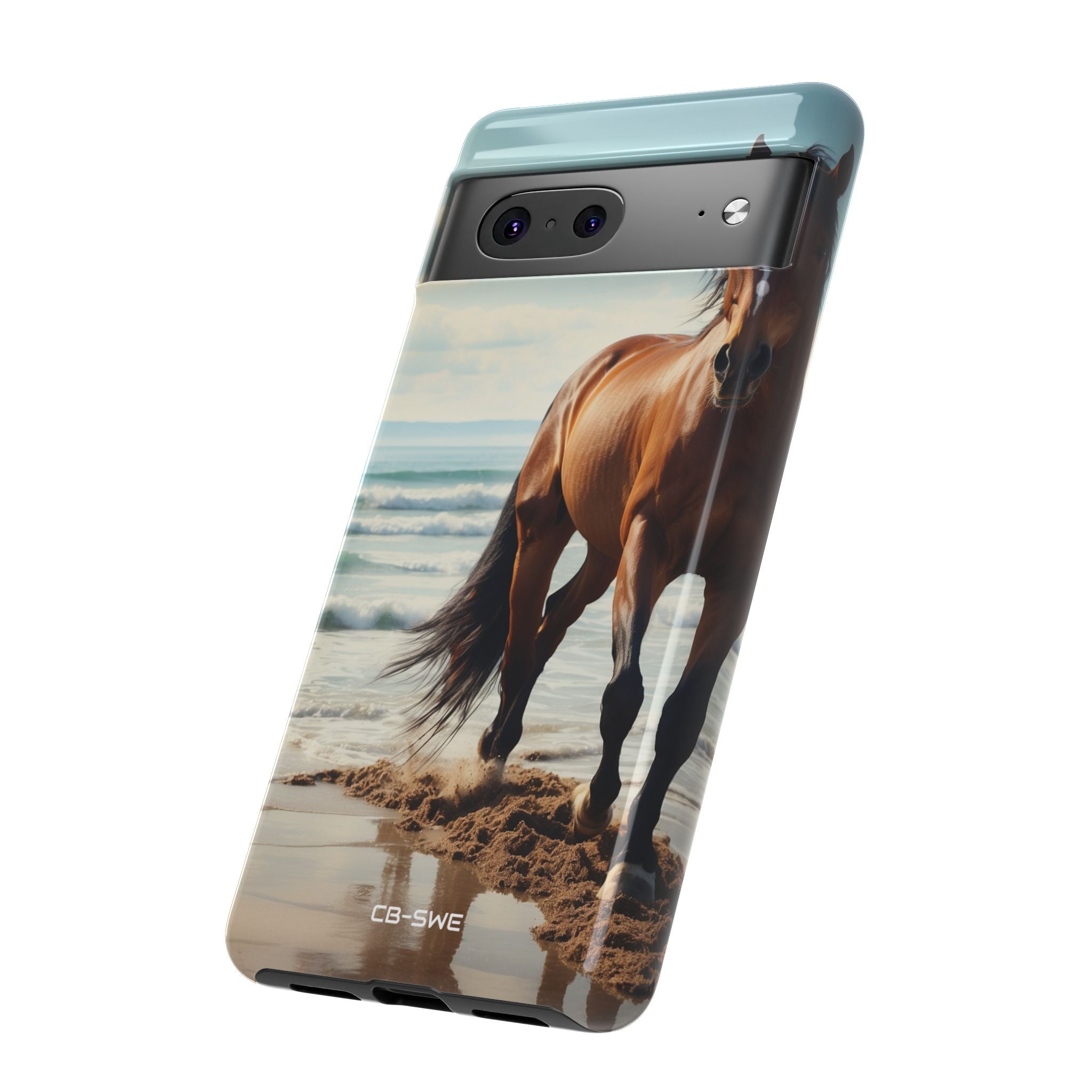 Horse Gallops Shoreline - Google Pixel Case