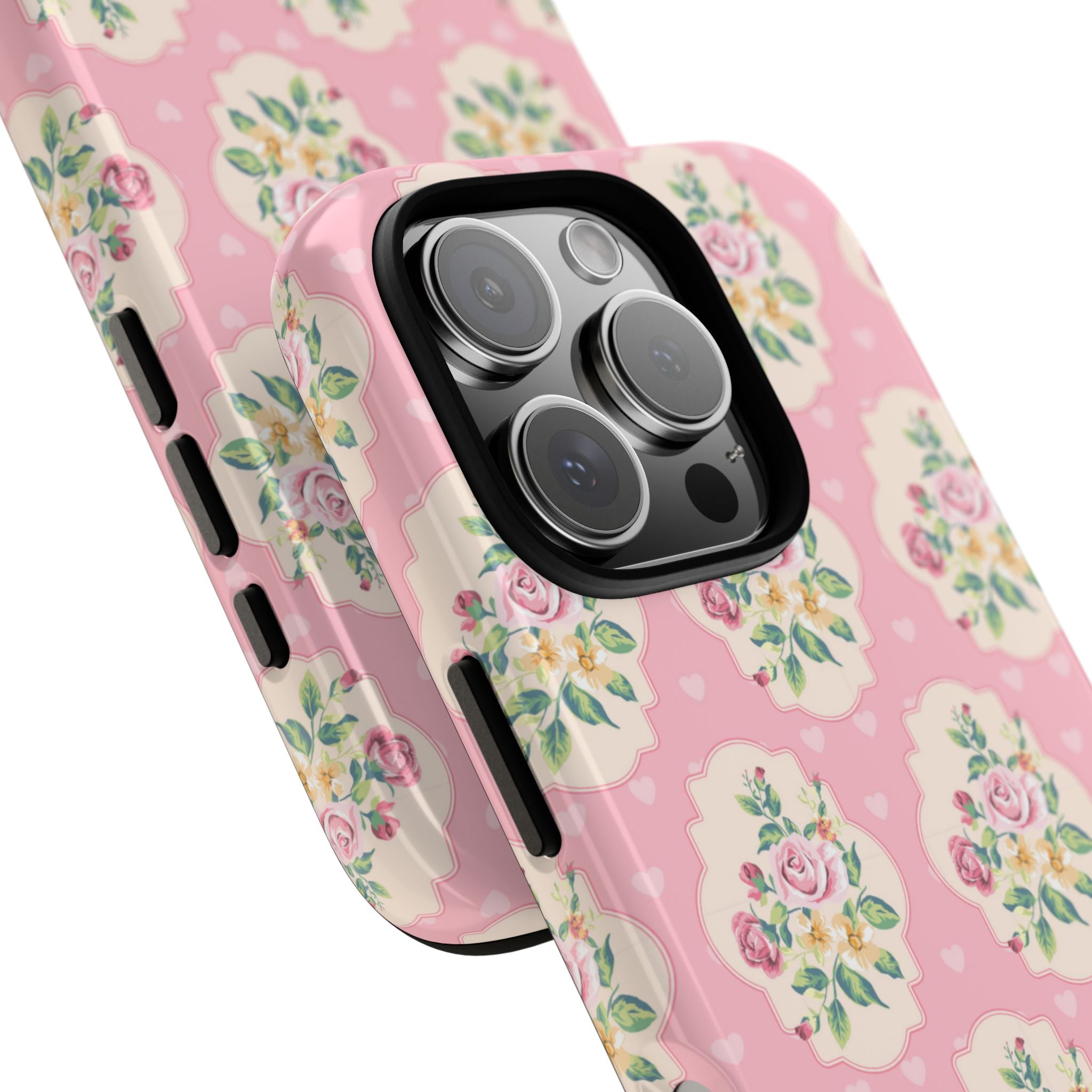 Vintage Floral Romance - iPhone Case