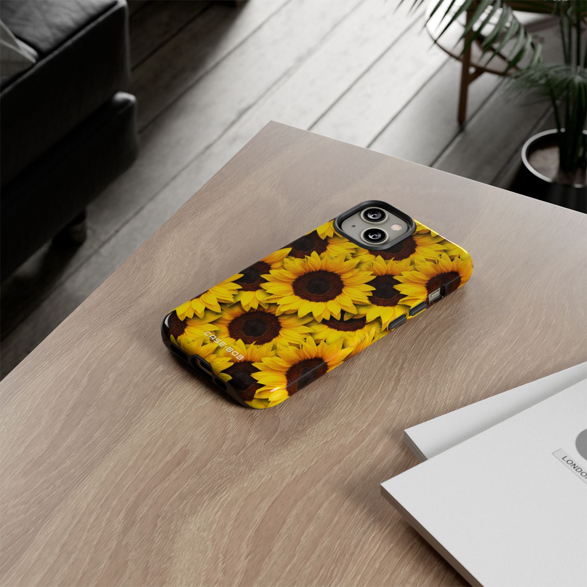 Sunflower Glow iPhone 14 Case - Tough