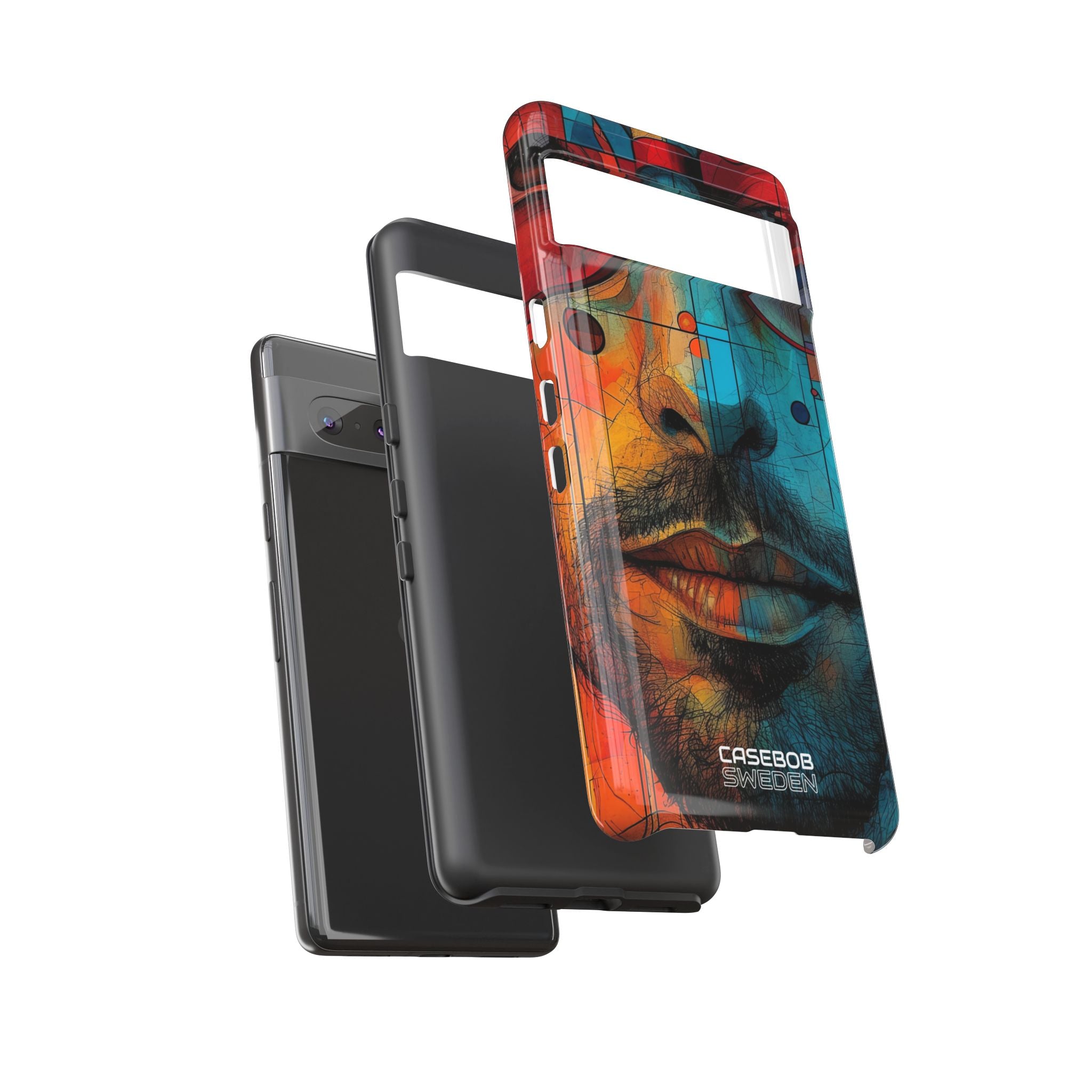 Cubist Glasses Face Google Pixel 7 - Tough