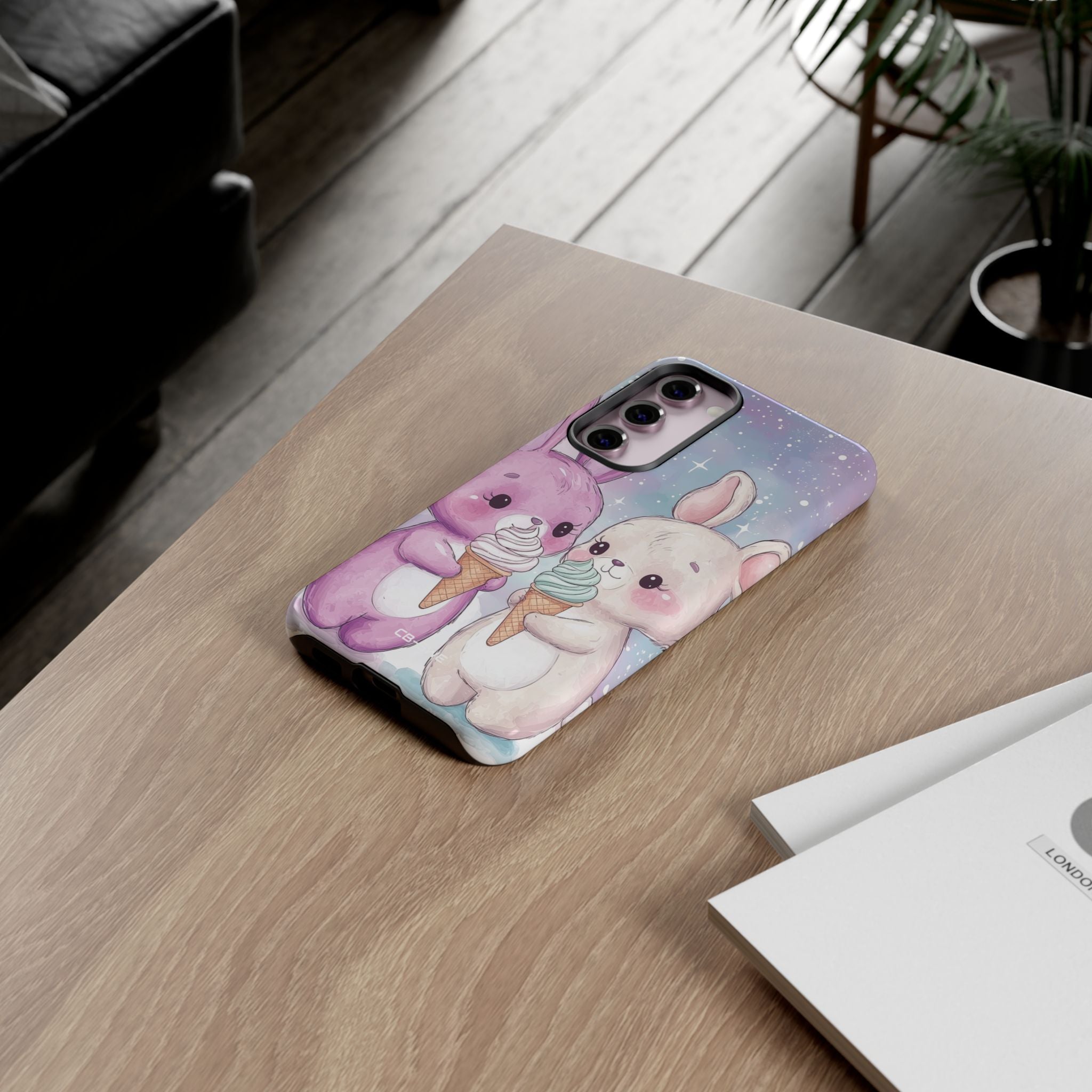 Rabbits Enjoy Ice Cream - Samsung Case