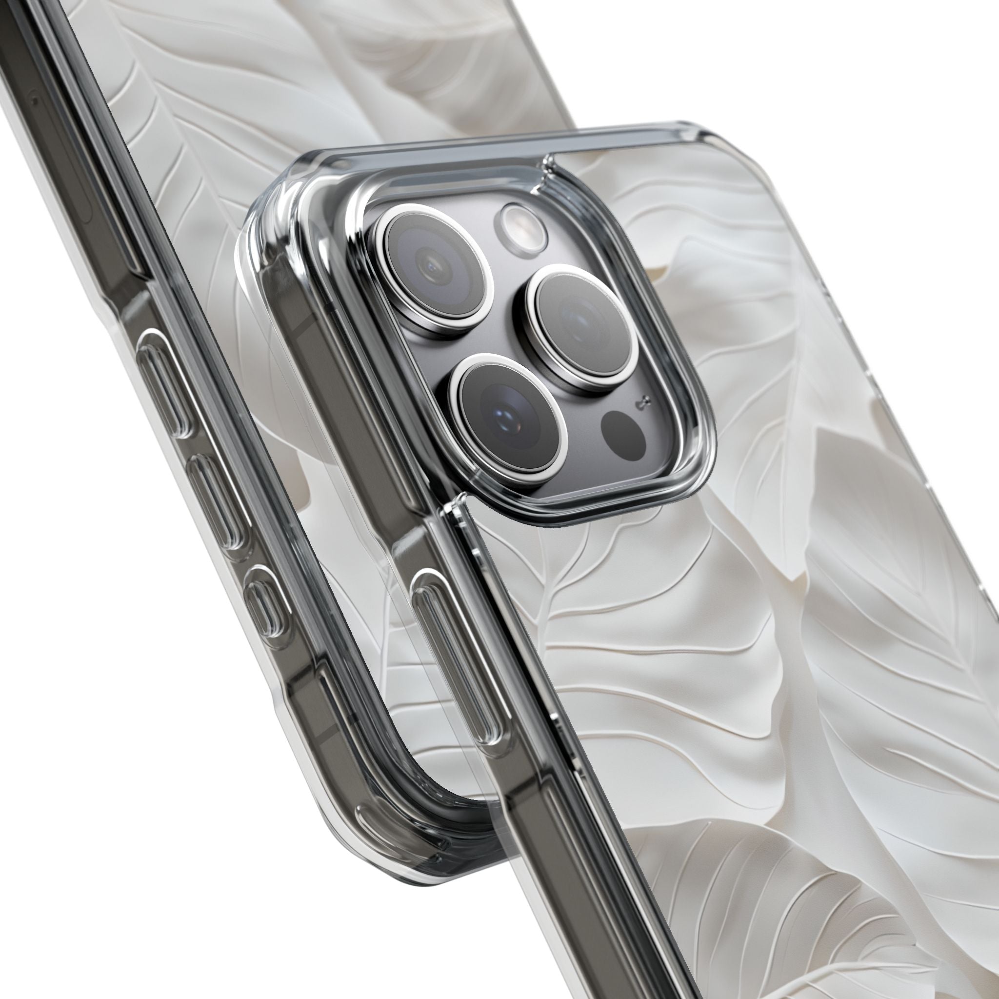 Elegant Leaf Relief iPhone Case - Impact
