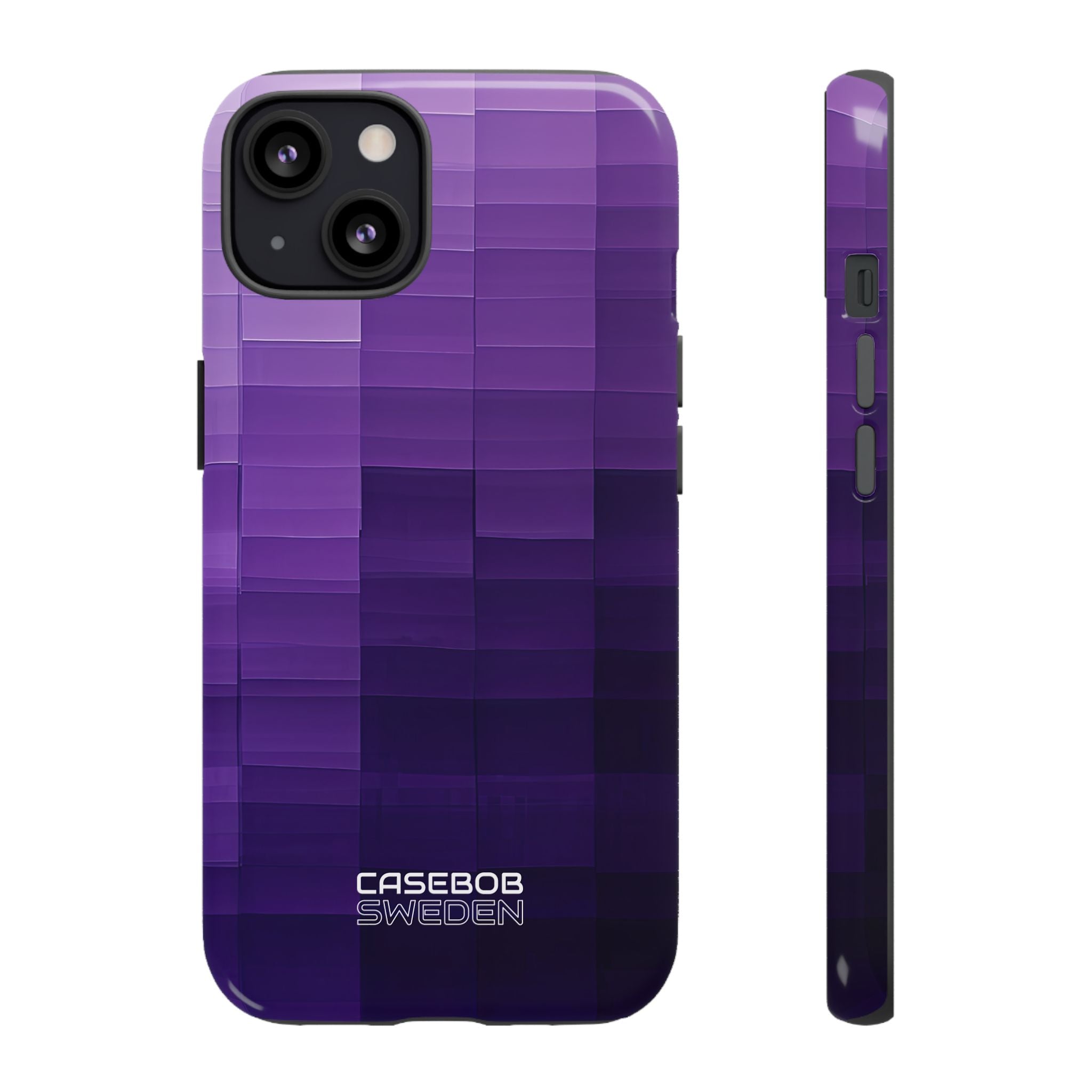 Purple Horizon Grid iPhone 13 - Tough