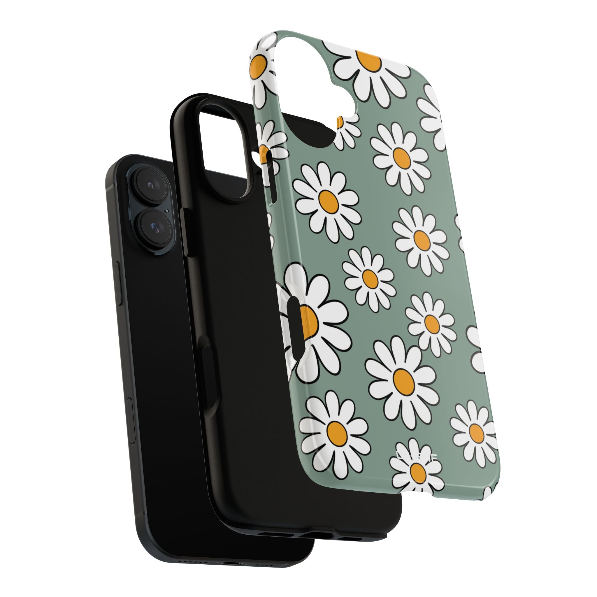 Daisies Dance Playfully - iPhone Case