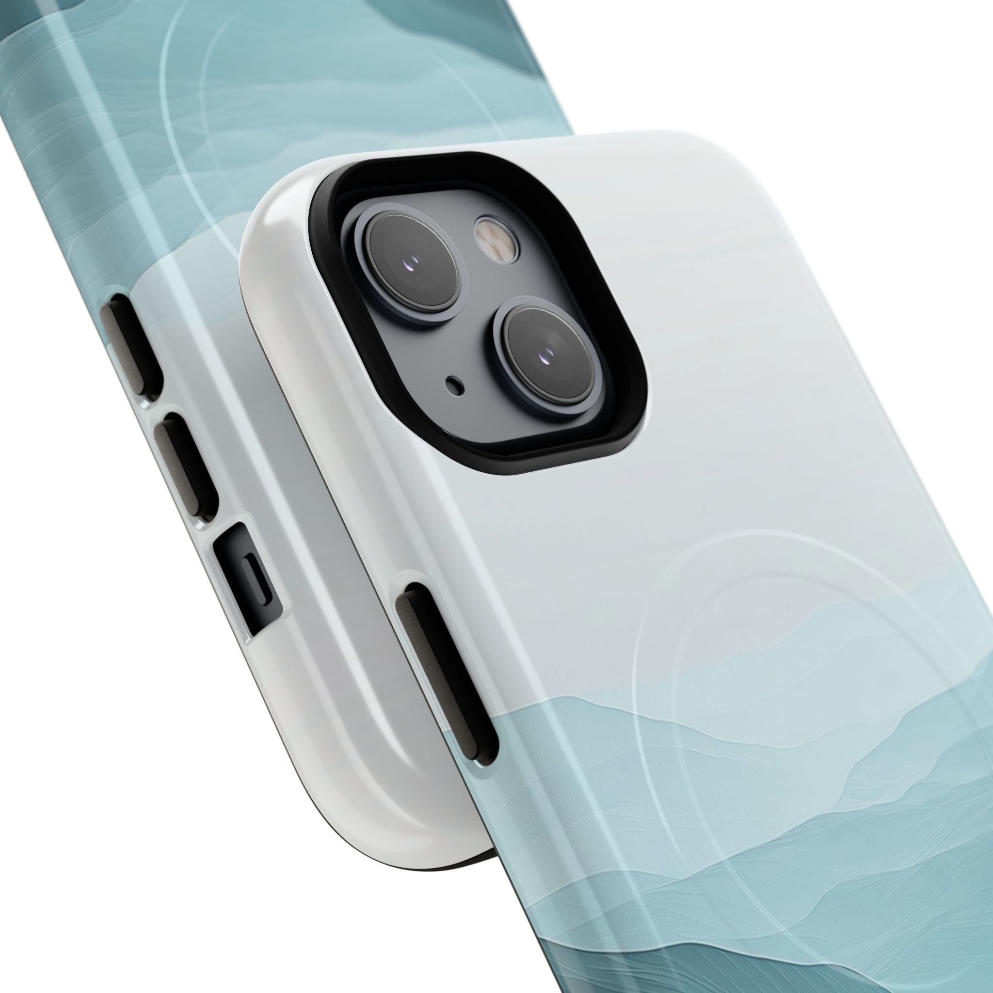 Teal Mist Mountains iPhone 14 Case - Tough+