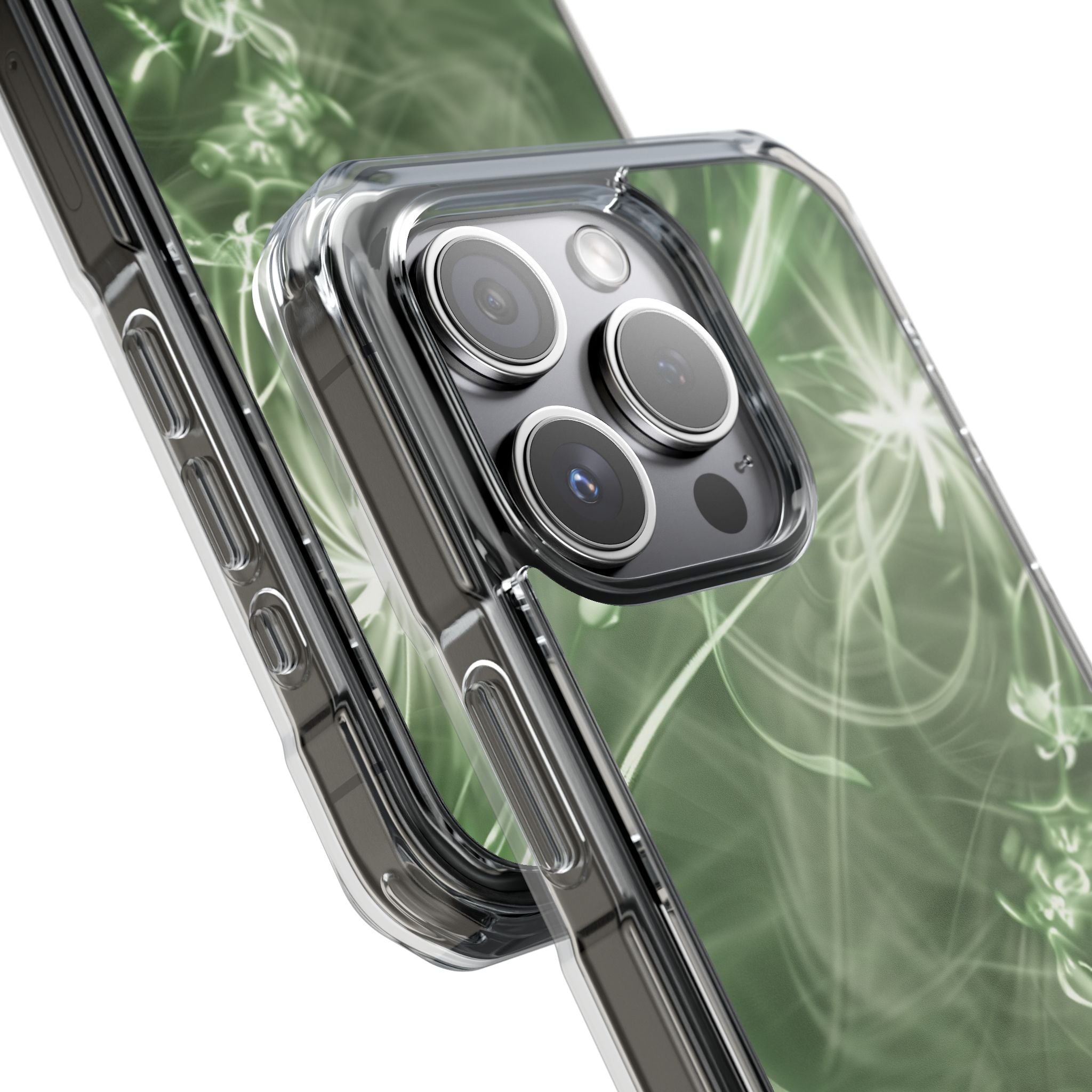 Green Spirit Flow iPhone 15 - Impact Clear+