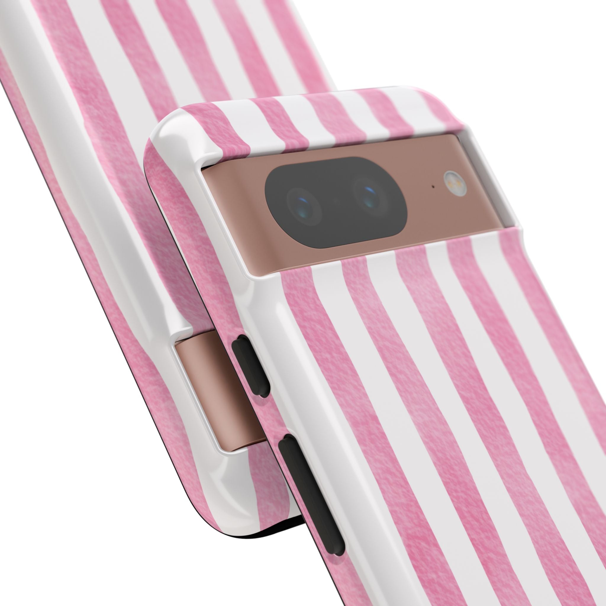Pink Watercolor Stripes - Google Pixel Case