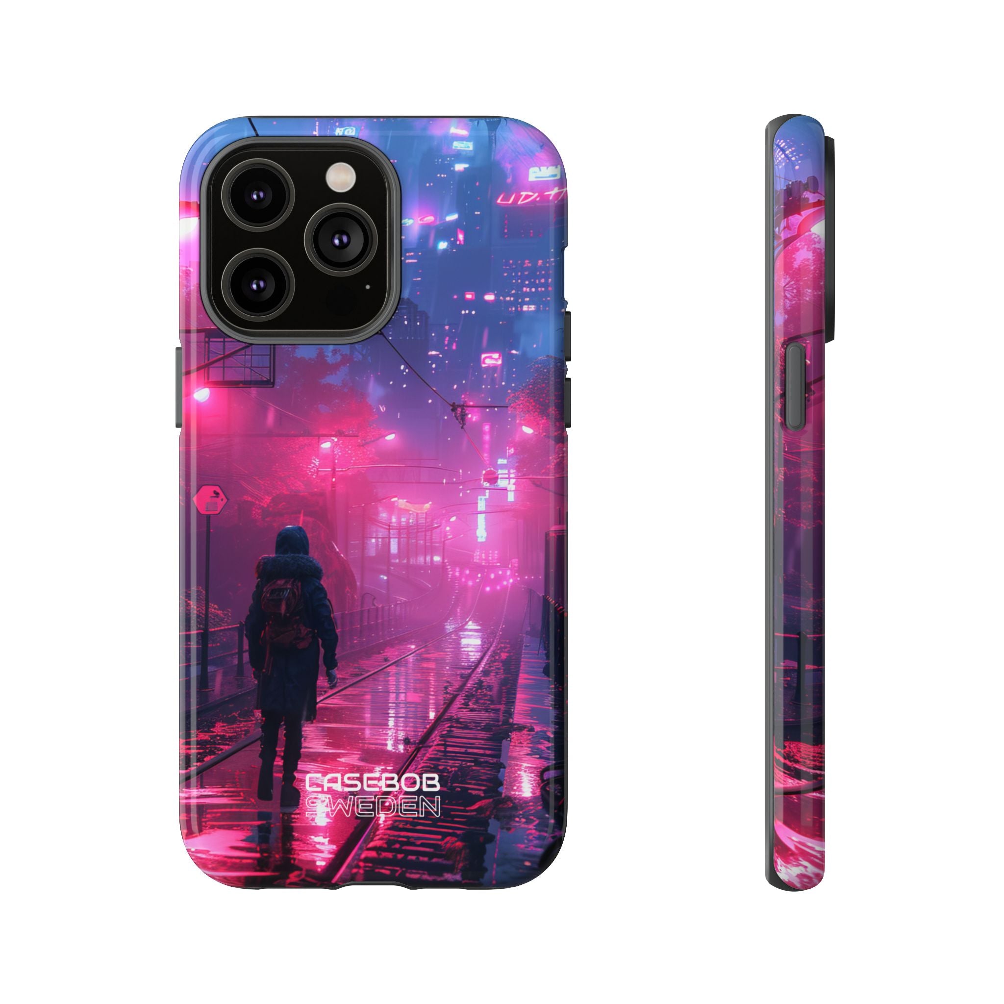 Neon Shadow City iPhone 14 - Tough