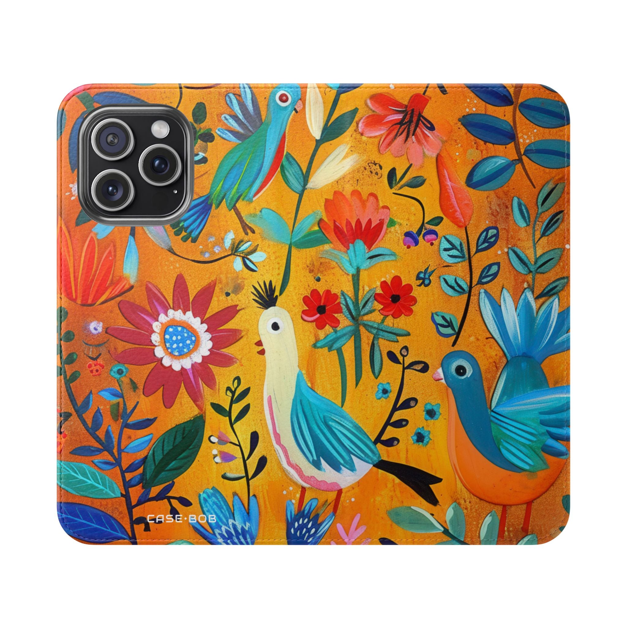 Bluebird Bloom - iPhone 15 Pro Max Case - Wallet