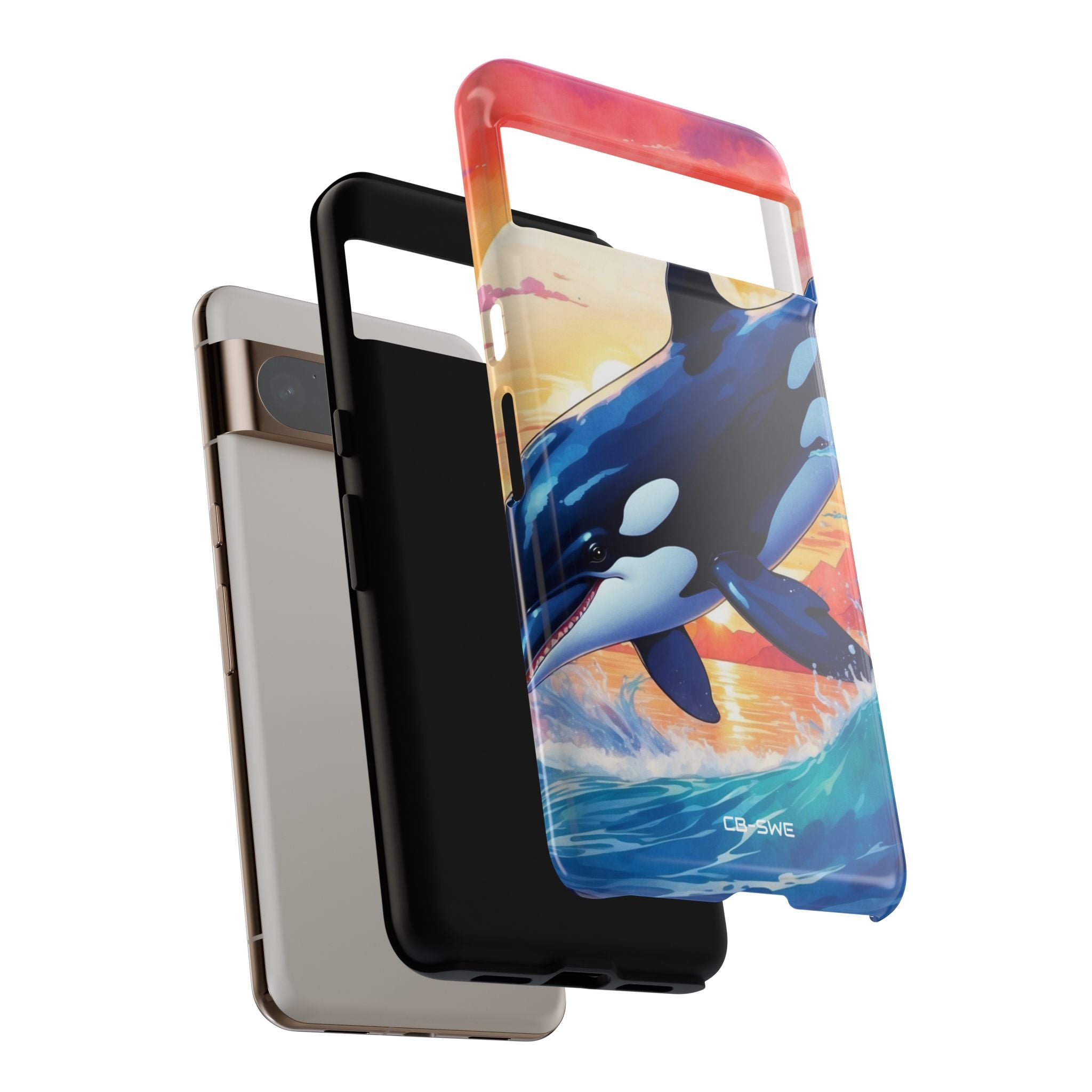 Orca Leaps Joyfully - Google Pixel Case