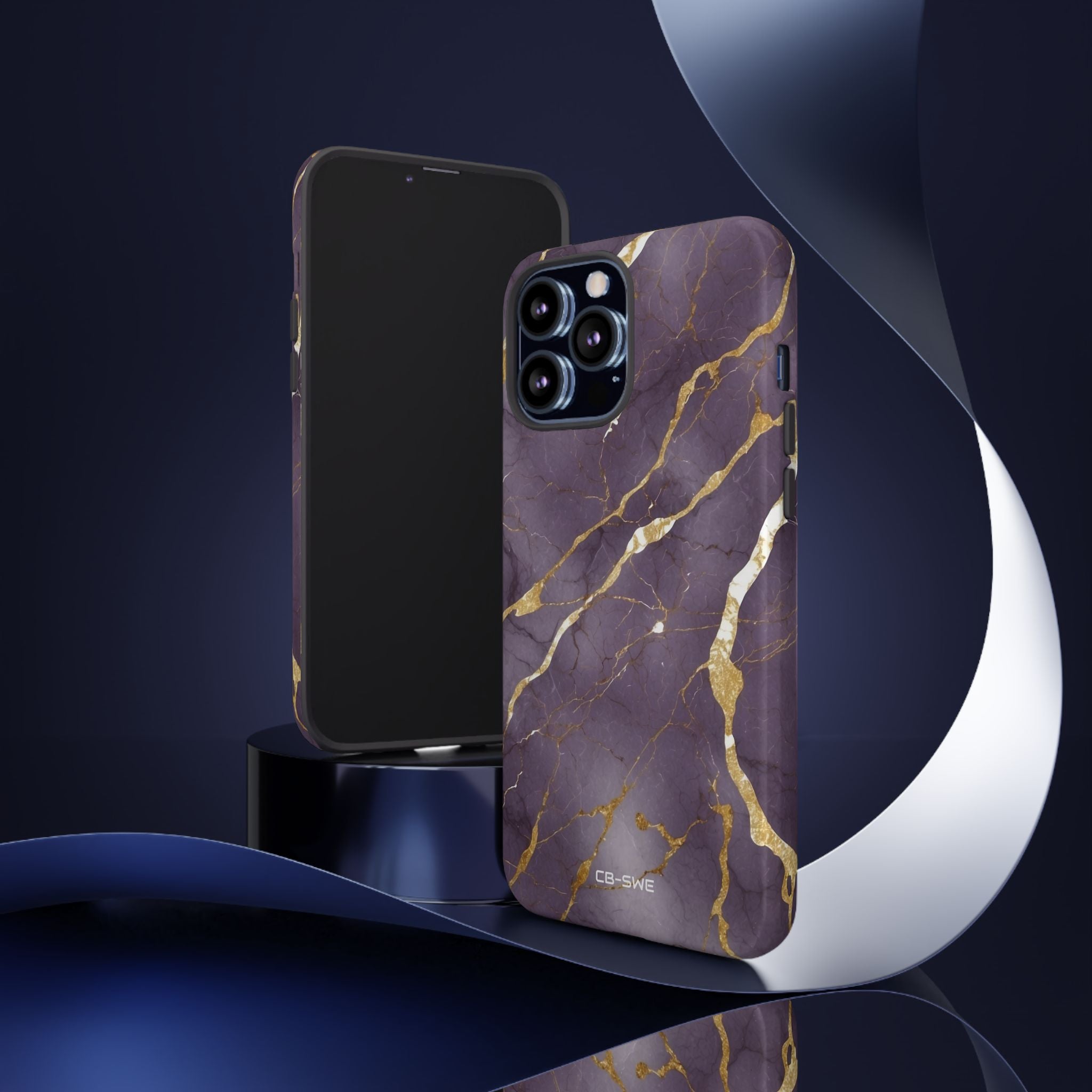 Golden Veins Flowing - iPhone Case