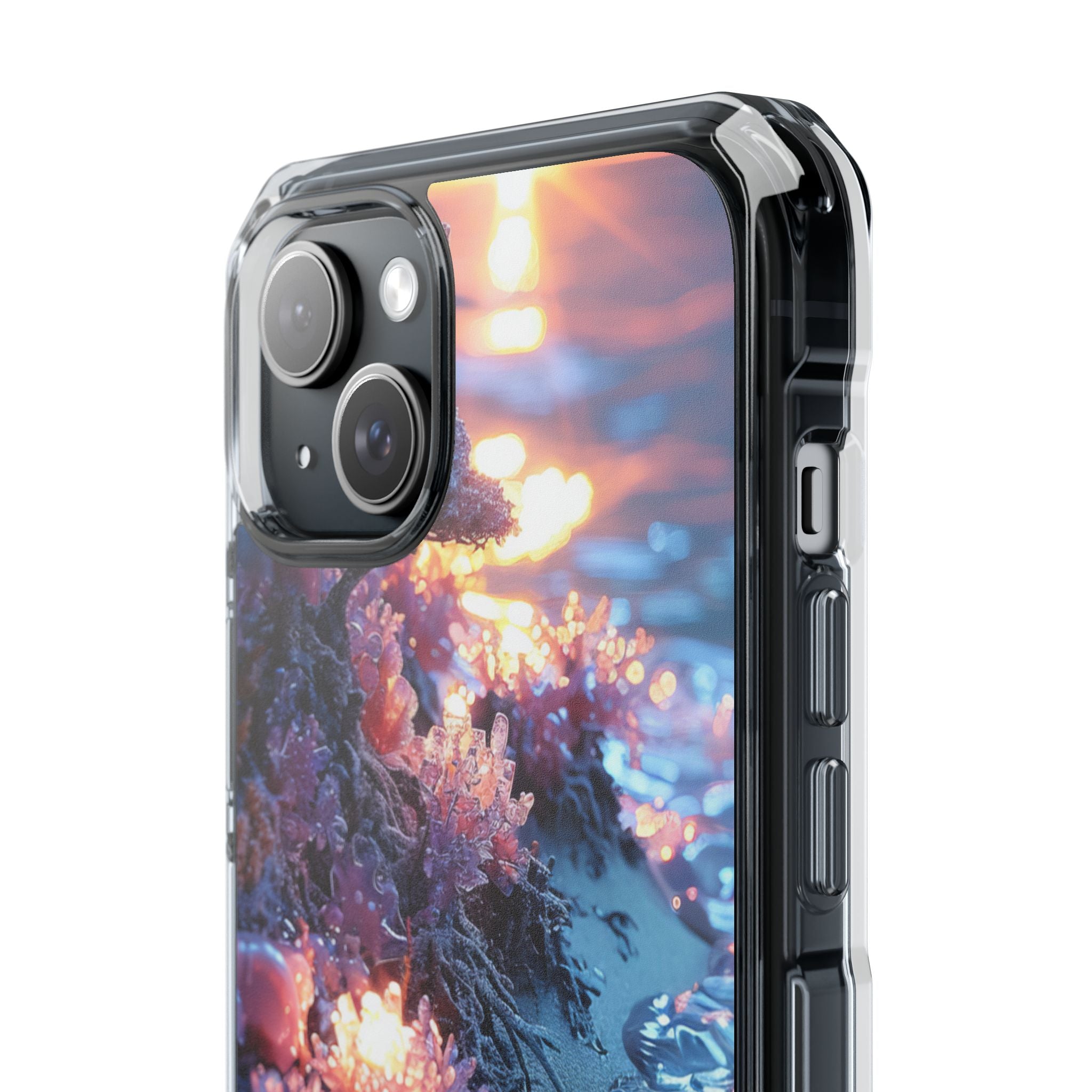 Crystal Sunset Shore iPhone 15 - Impact Clear+