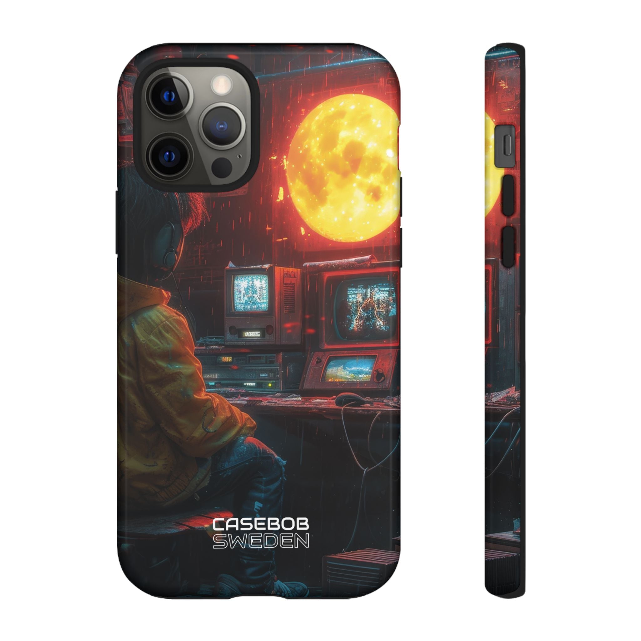 Cyberpunk Rain Room iPhone 12 - Tough