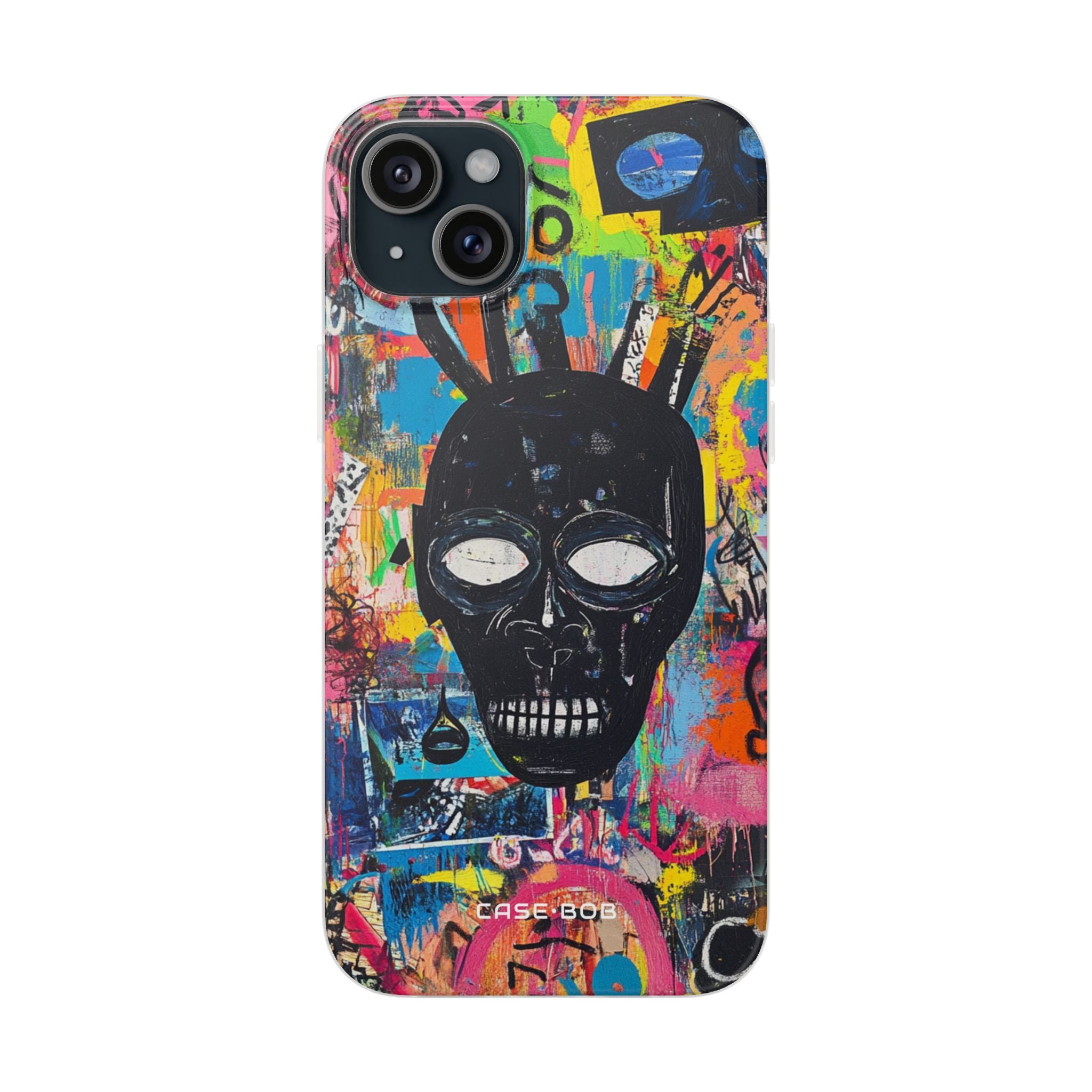 Skull Vortex iPhone 15 Plus Case - Soft