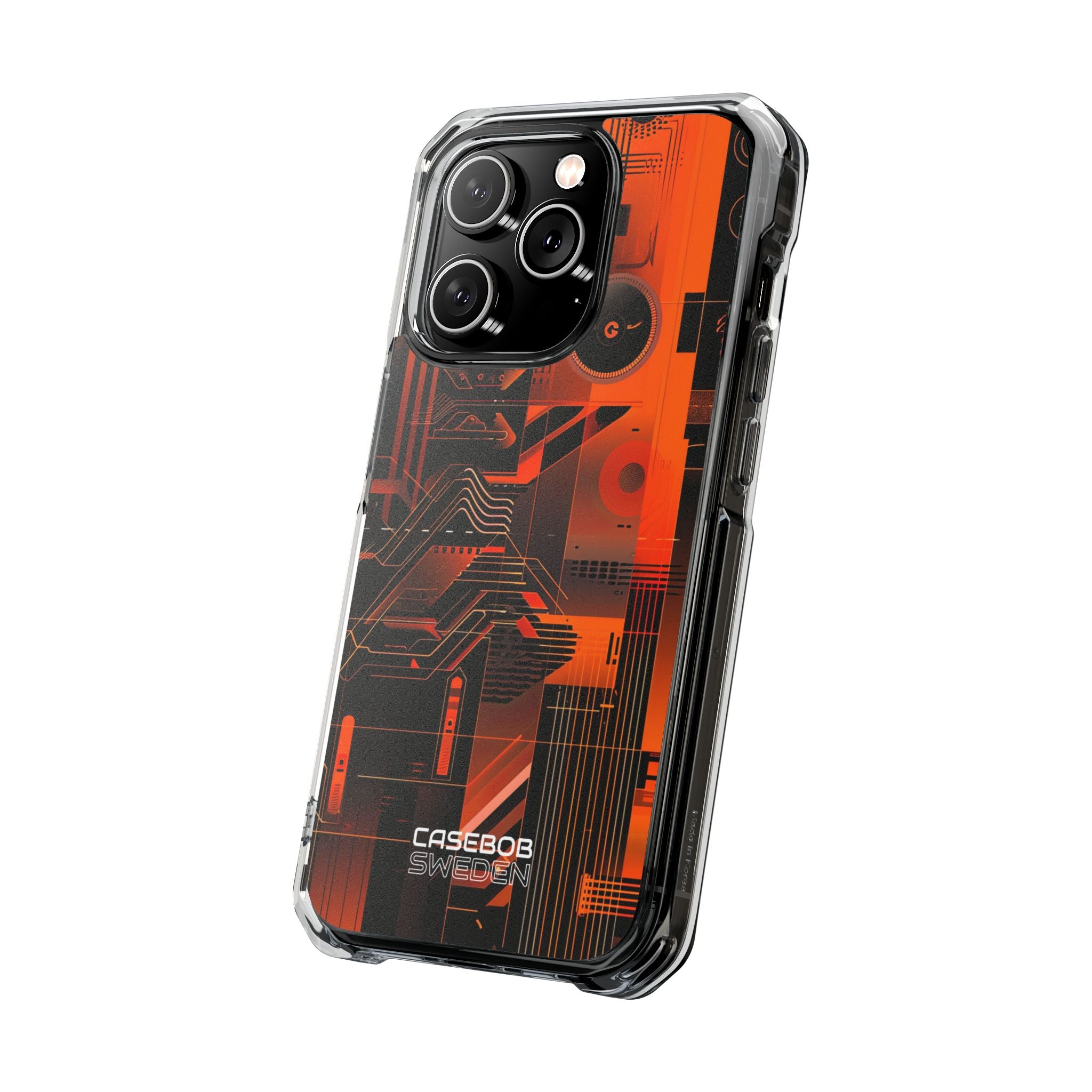 Orange Circuit Dreams iPhone 14 - Impact Clear+