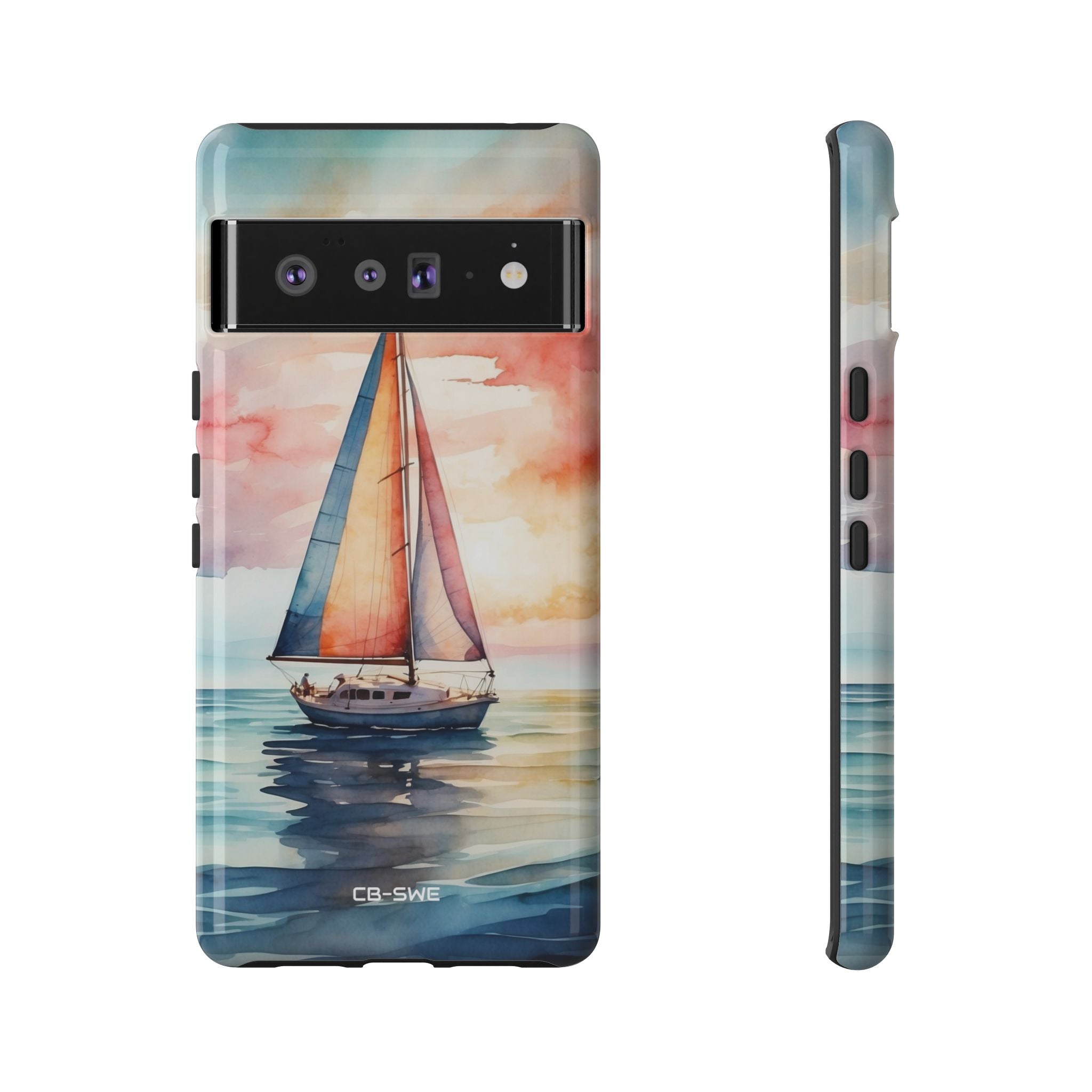 Sailboat Glides Calm - Google Pixel Case