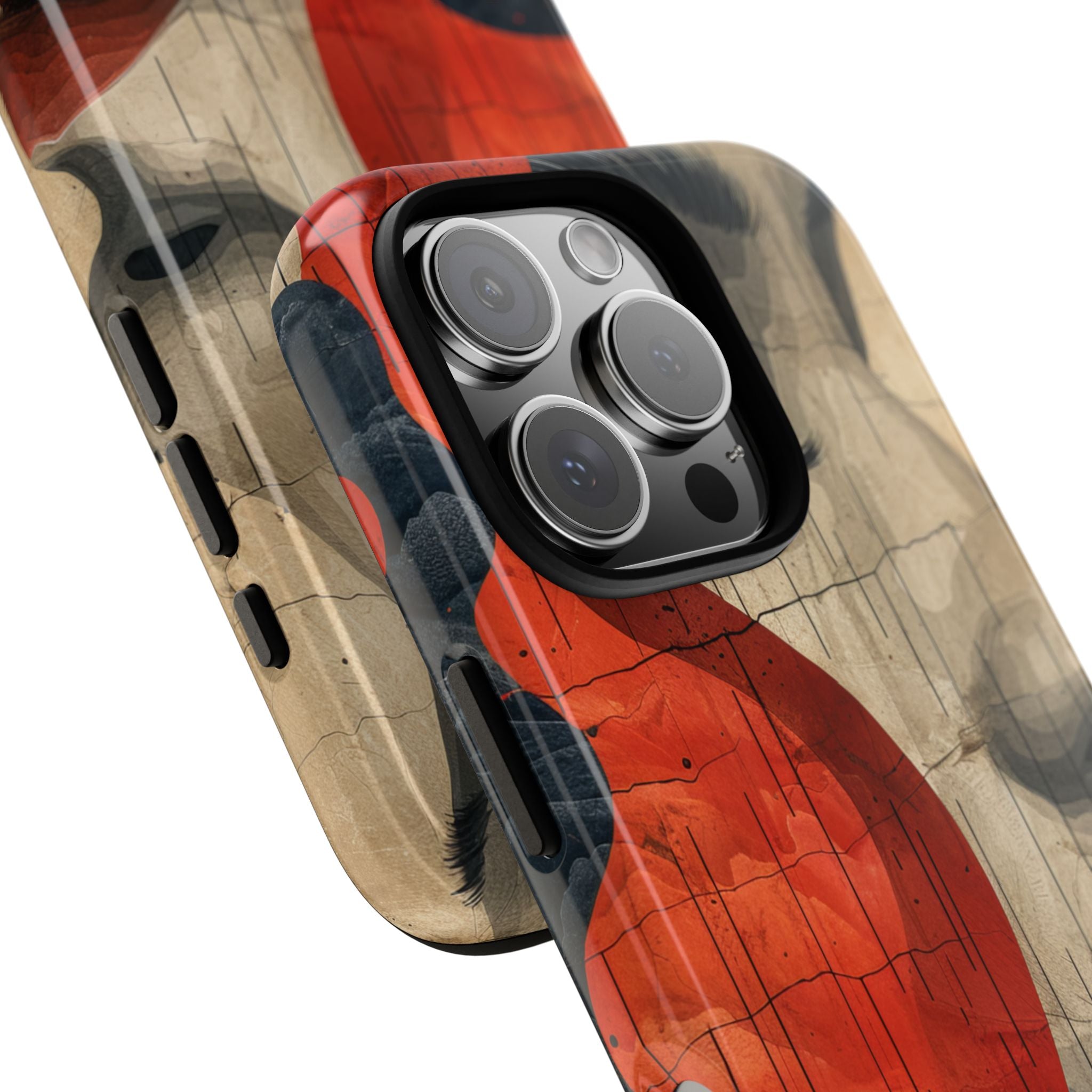 Crimson Flow Profile iPhone 16 - Tough