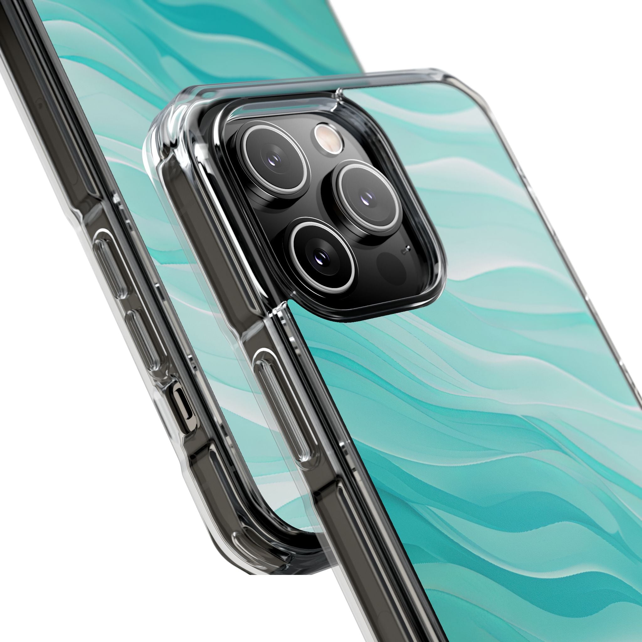 Soothing Aqua Waves iPhone 14 - Impact Clear+