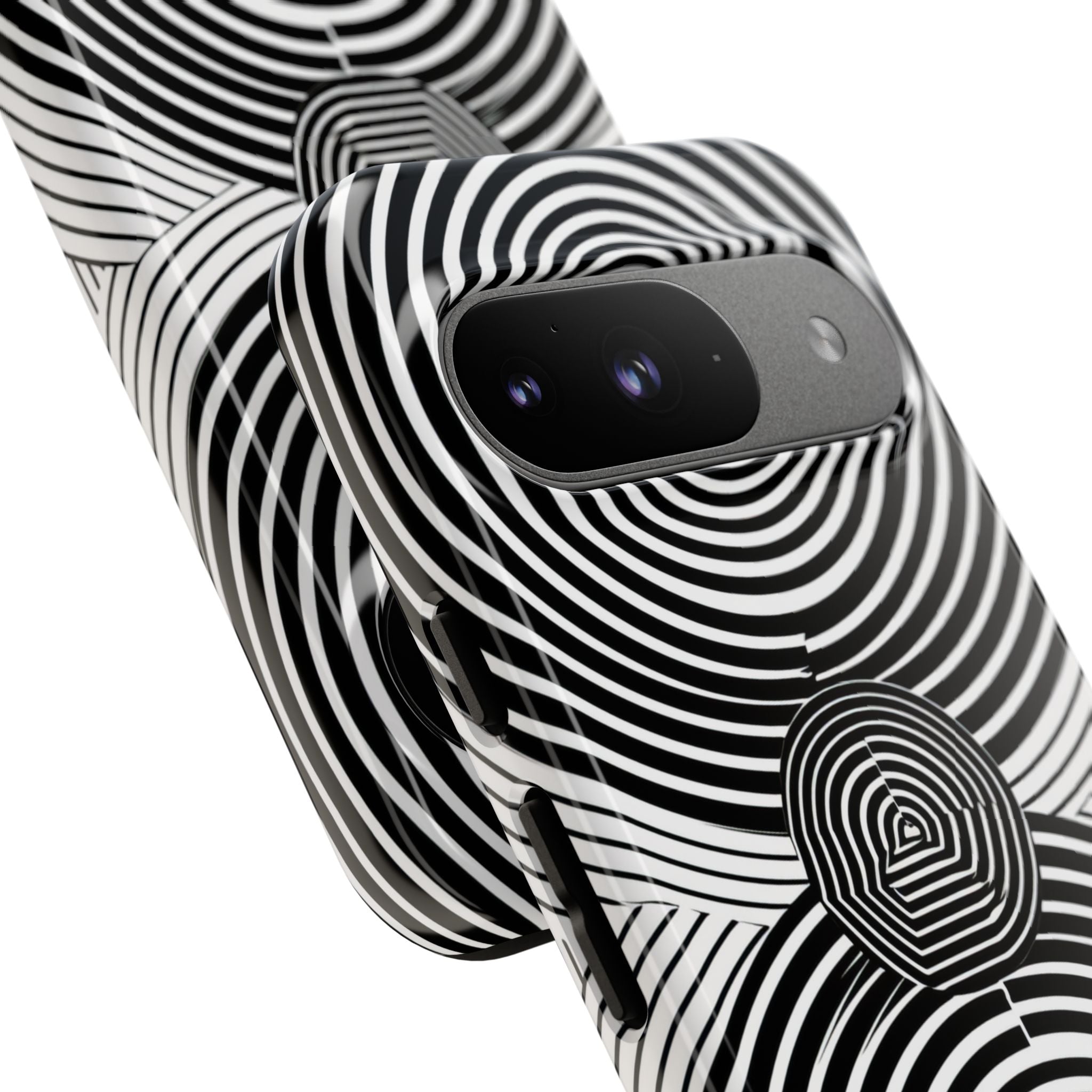 Monochrome Spiral Motion Google Pixel 9 - Tough
