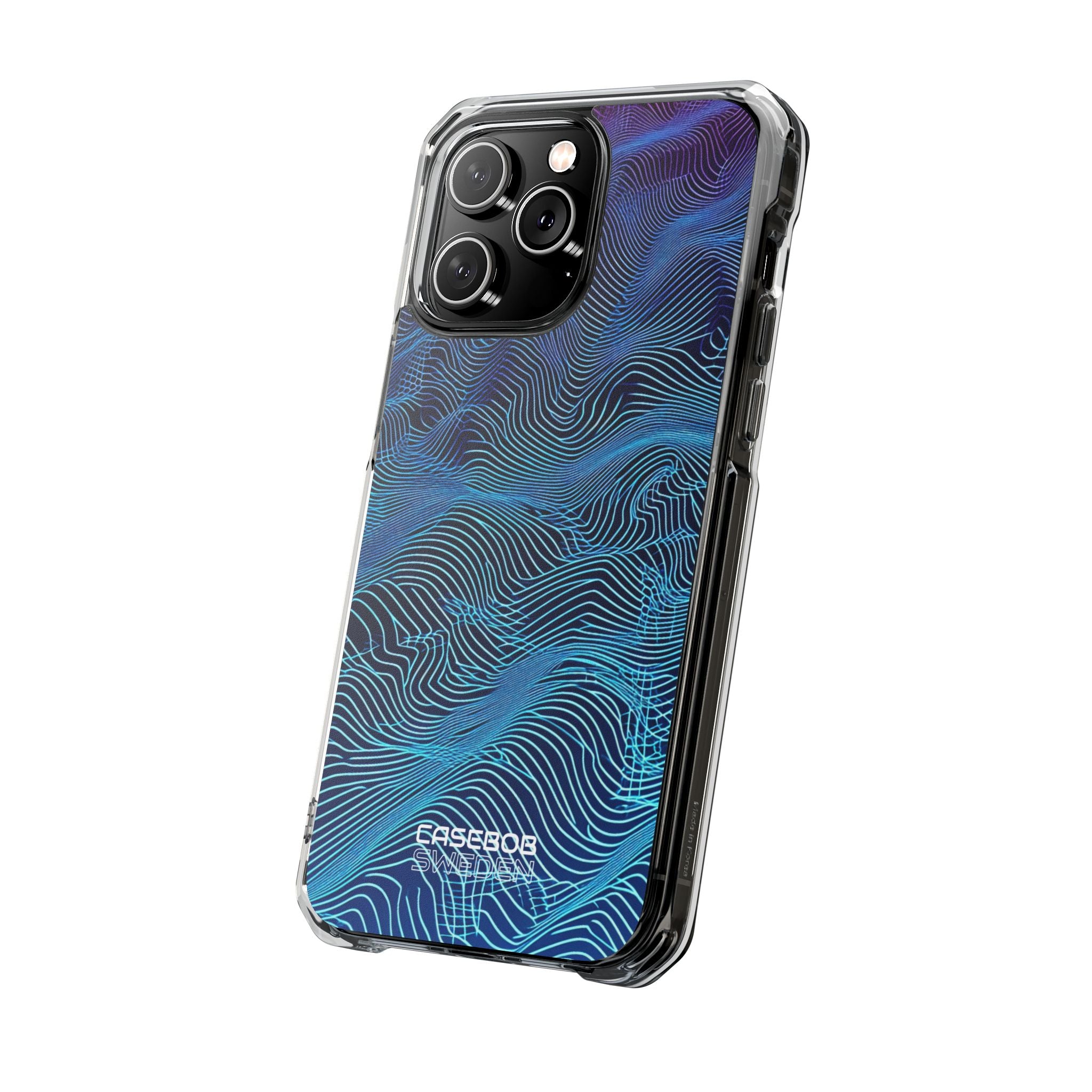Neon Waves Flow iPhone 14 - Impact Clear+