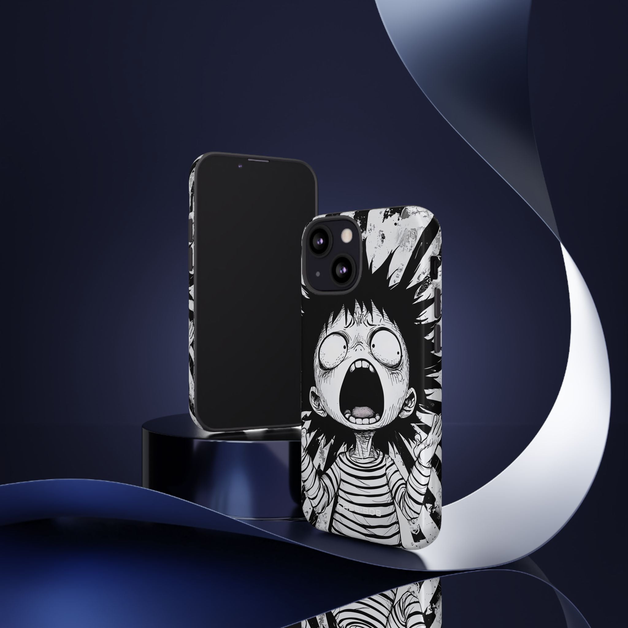 Screaming Stripes iPhone 13 Mini Case - Tough