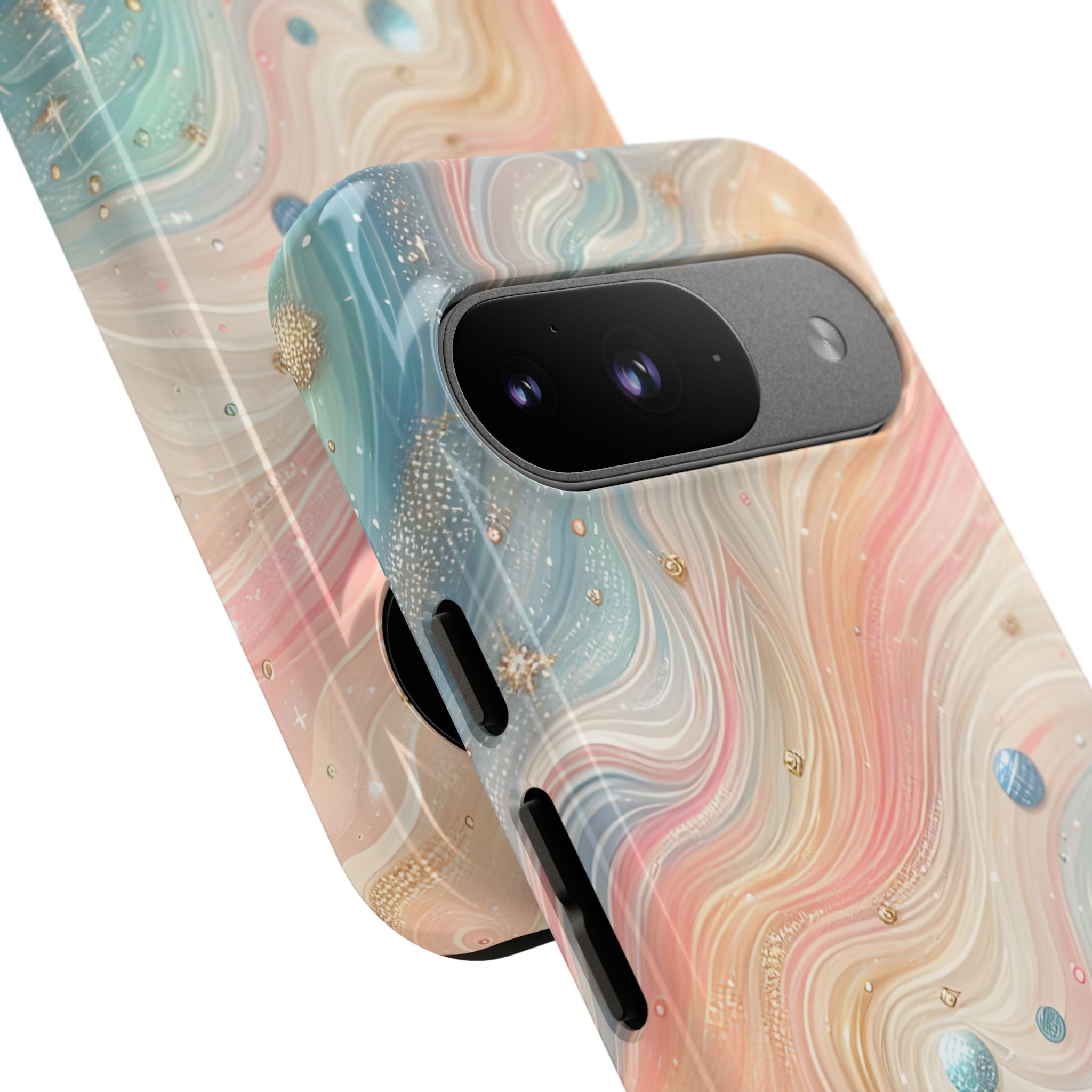 Iridescent Swirls Google Pixel 9 Case - Tough