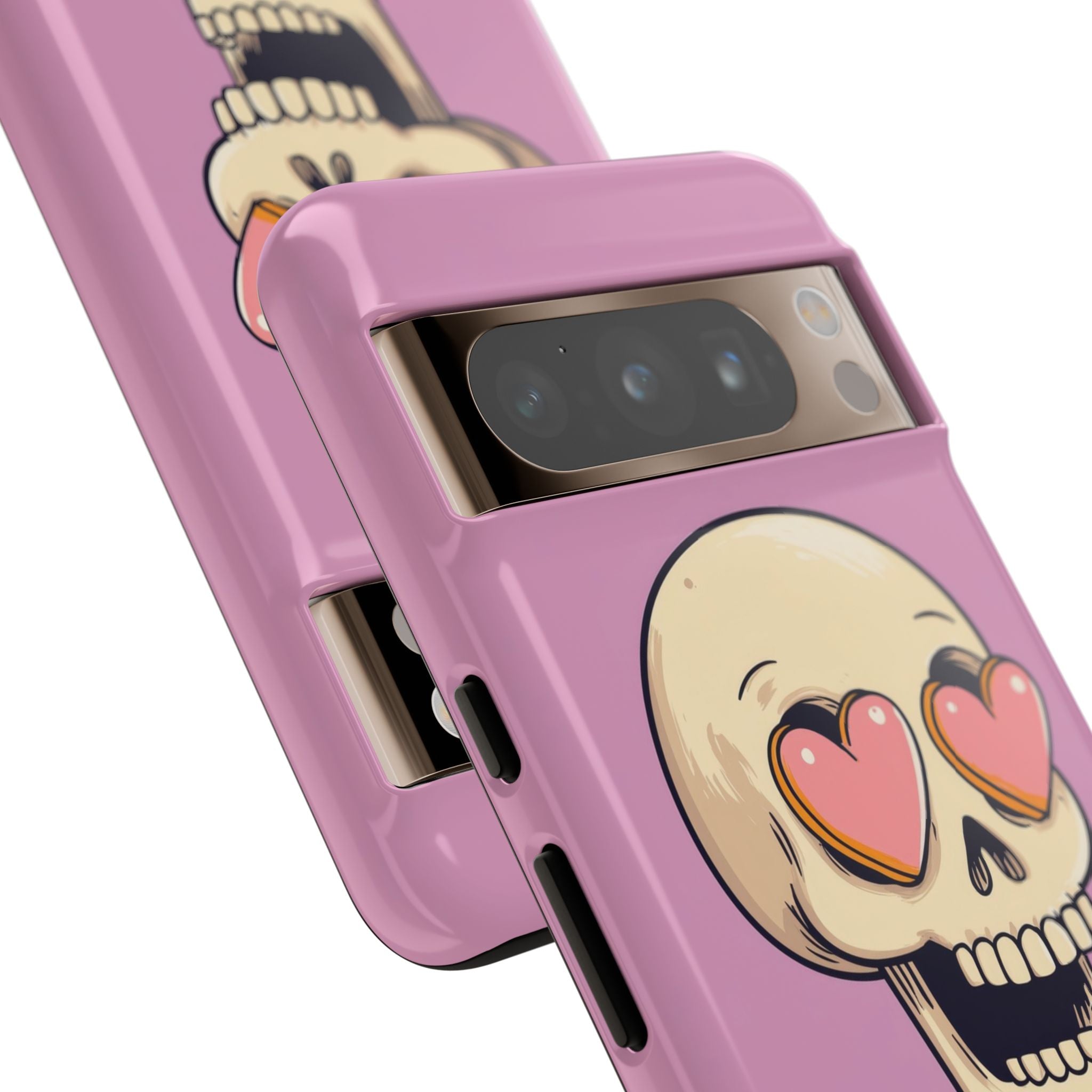 Heart Eyed Skull Google Pixel 8 Pro Case - Tough