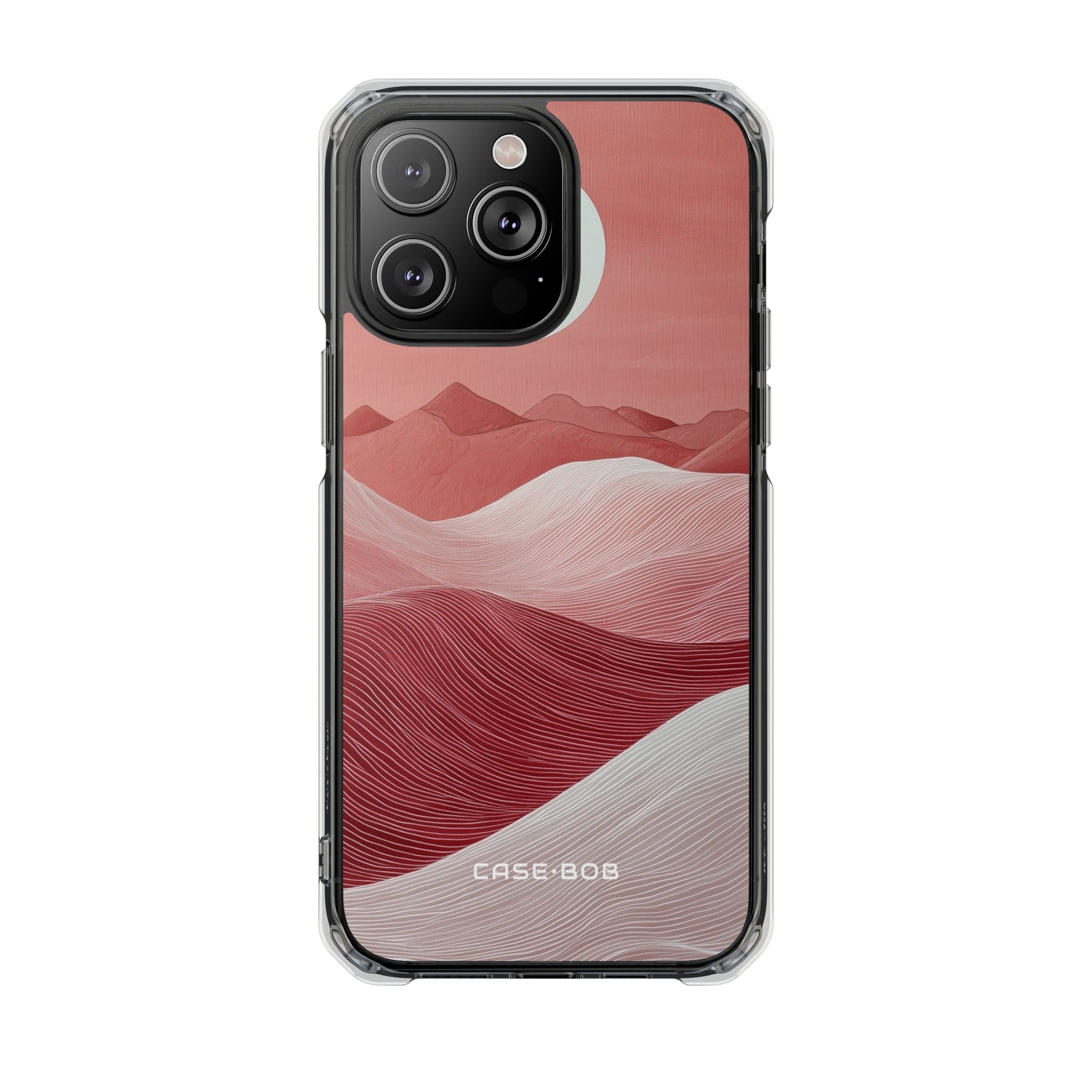 White Orb Dunes iPhone 14 Pro Max Case - Impact