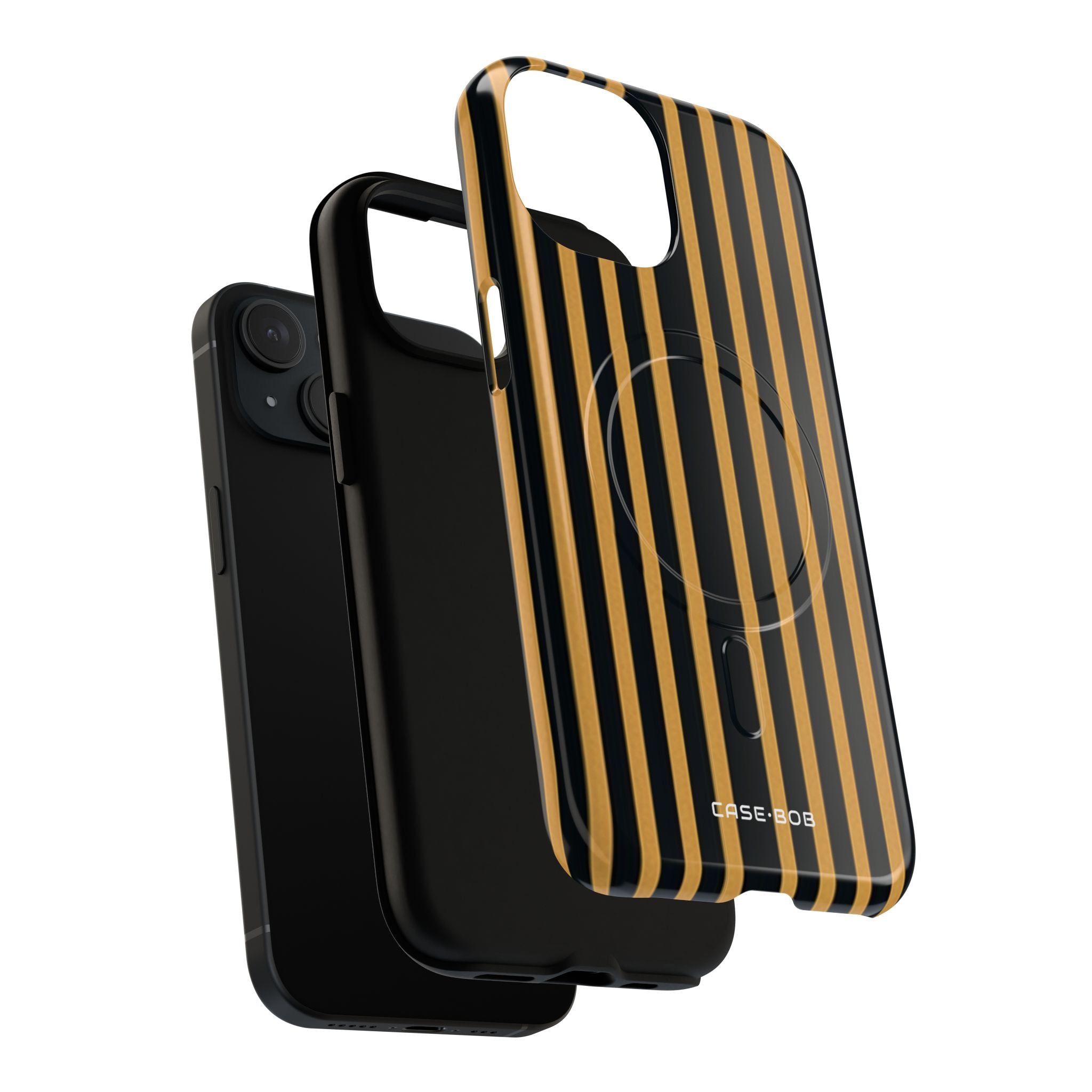 Golden Stripes iPhone 15 Case - Tough+