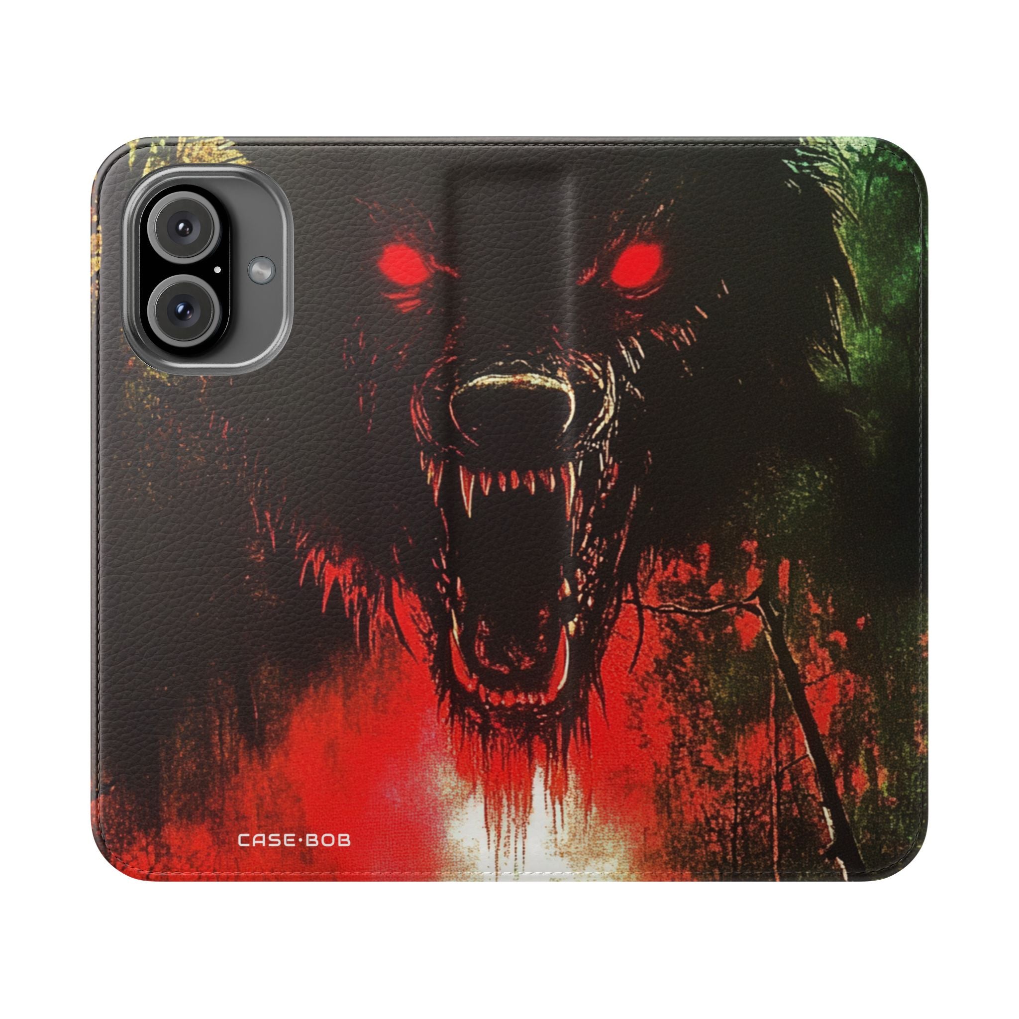 Wolf Moon Glare - iPhone 16 Case - Wallet