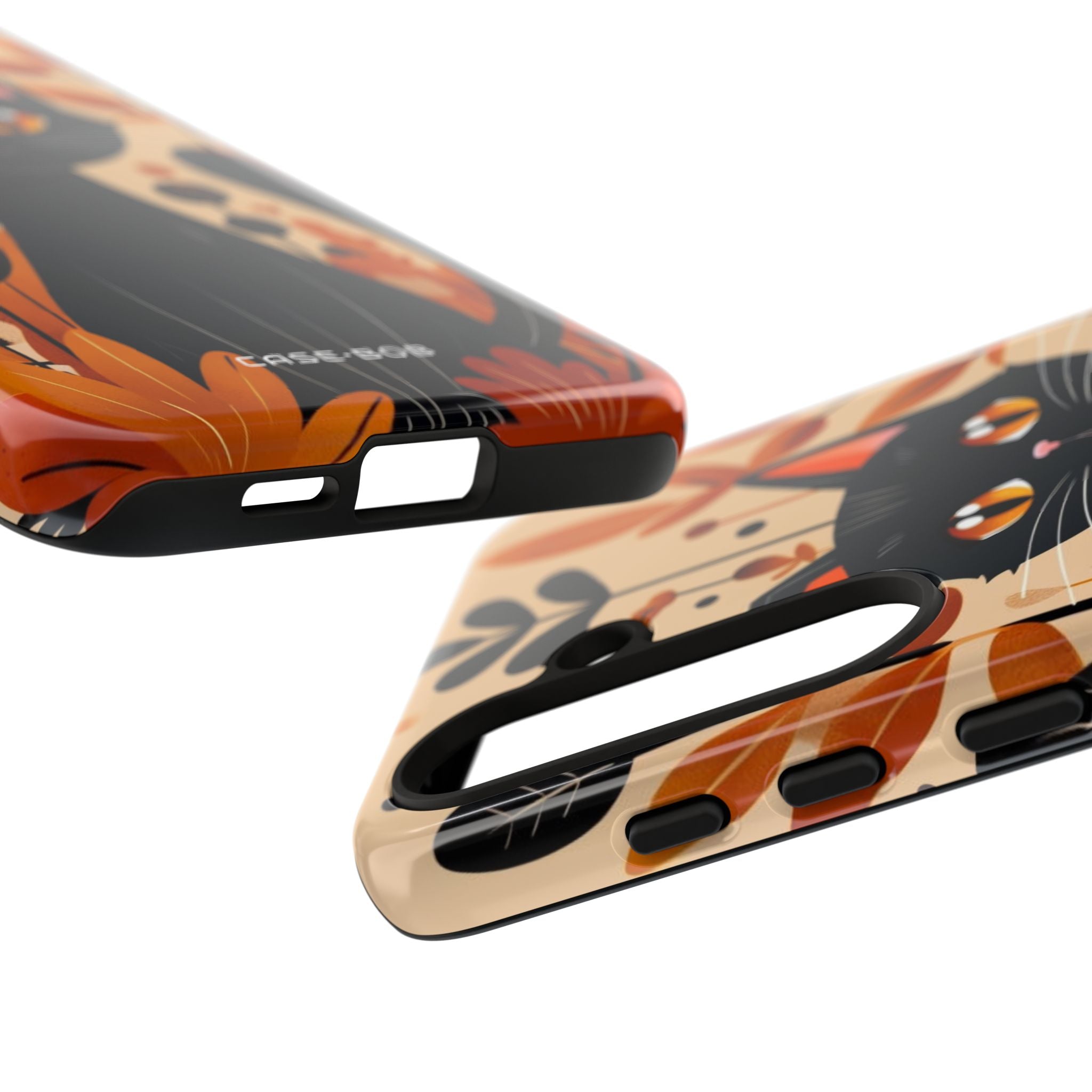 Black Cat Glow Samsung S24 Plus Case - Tough