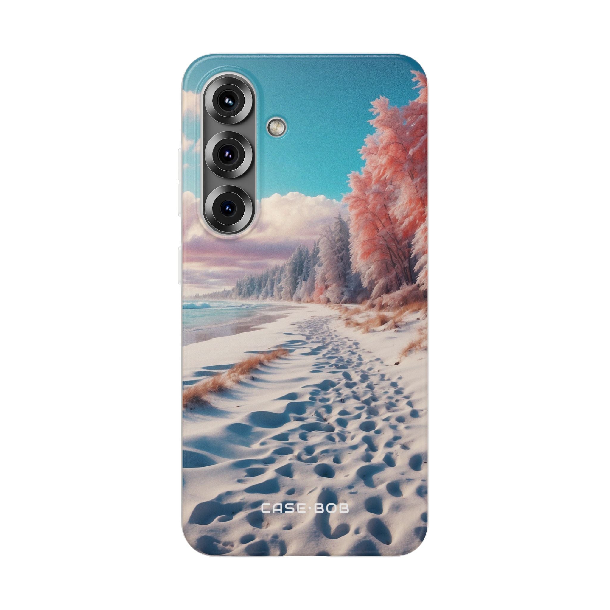 Snowy Footprints Samsung S25 Plus Case - Soft