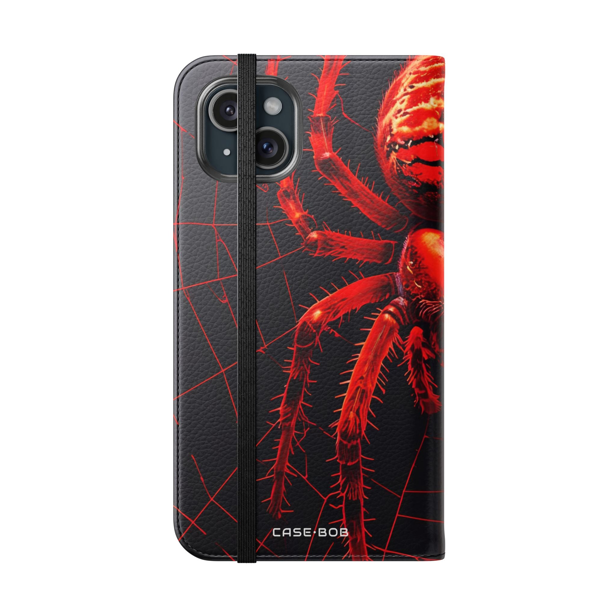 Crimson Spinrag - iPhone 15 Plus Case - Portemonnee