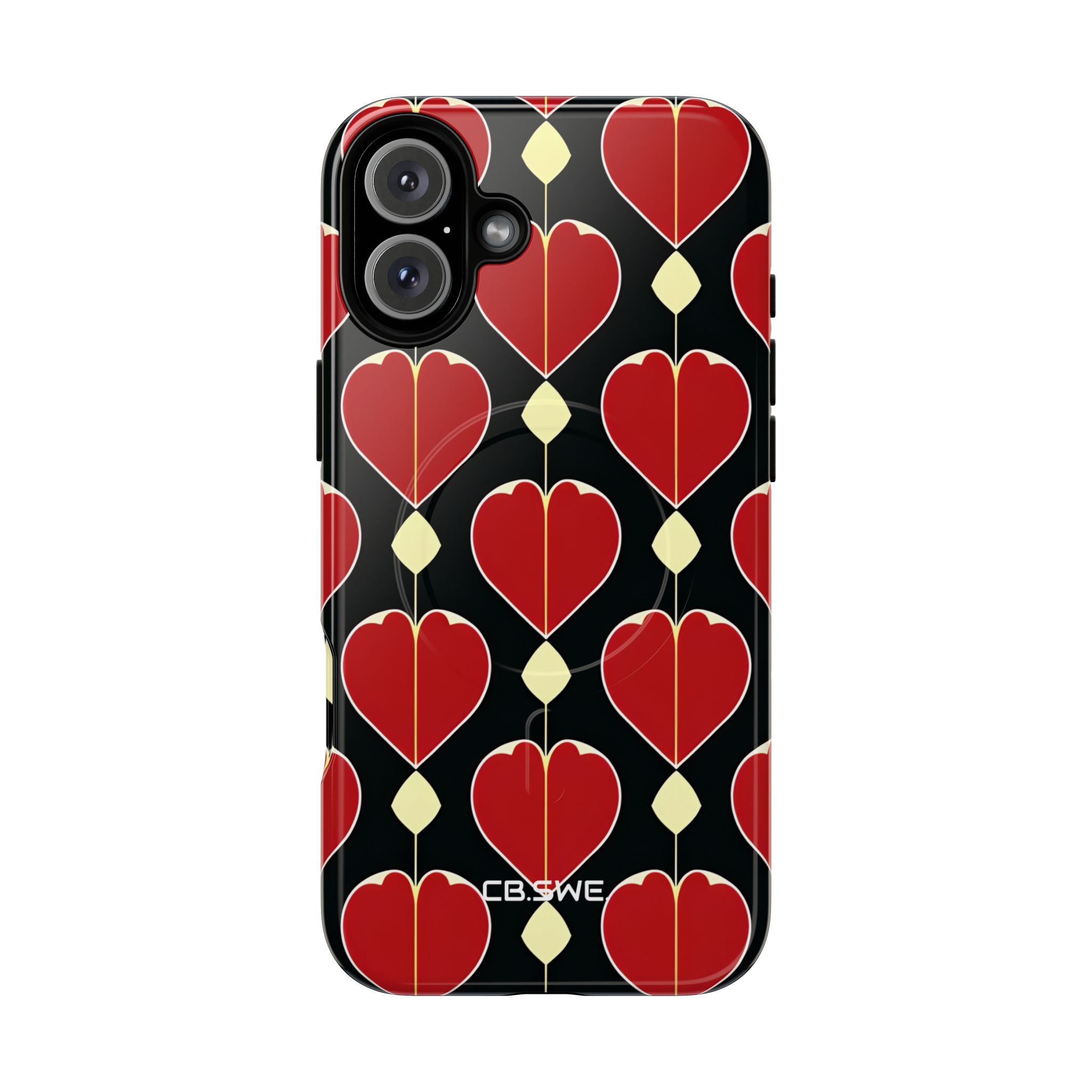Symmetrical Heart Shape Seamless Colors iPhone 16 - Tough+