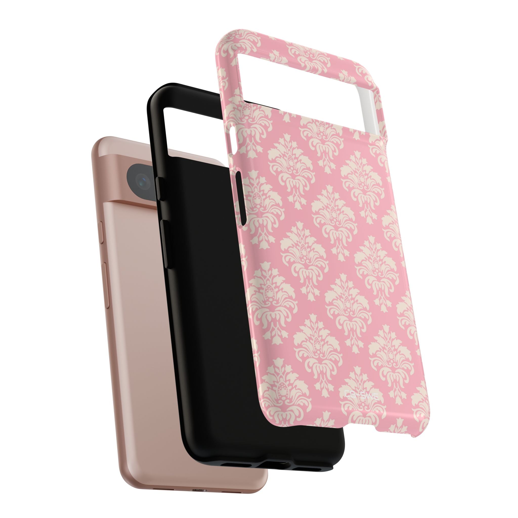 Pastel Damask Elegance - Google Pixel Case
