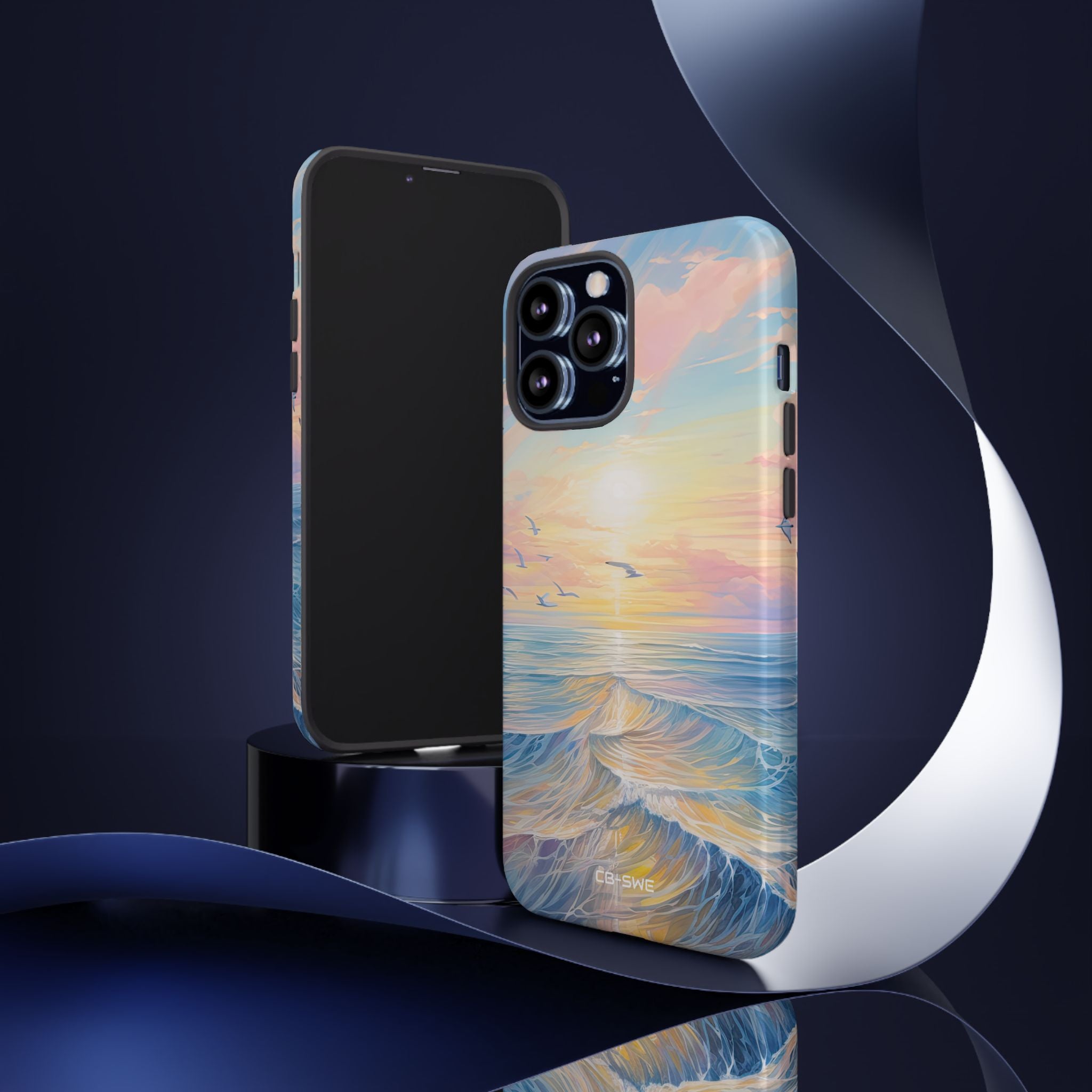 Gentle Waves Embrace - iPhone Case