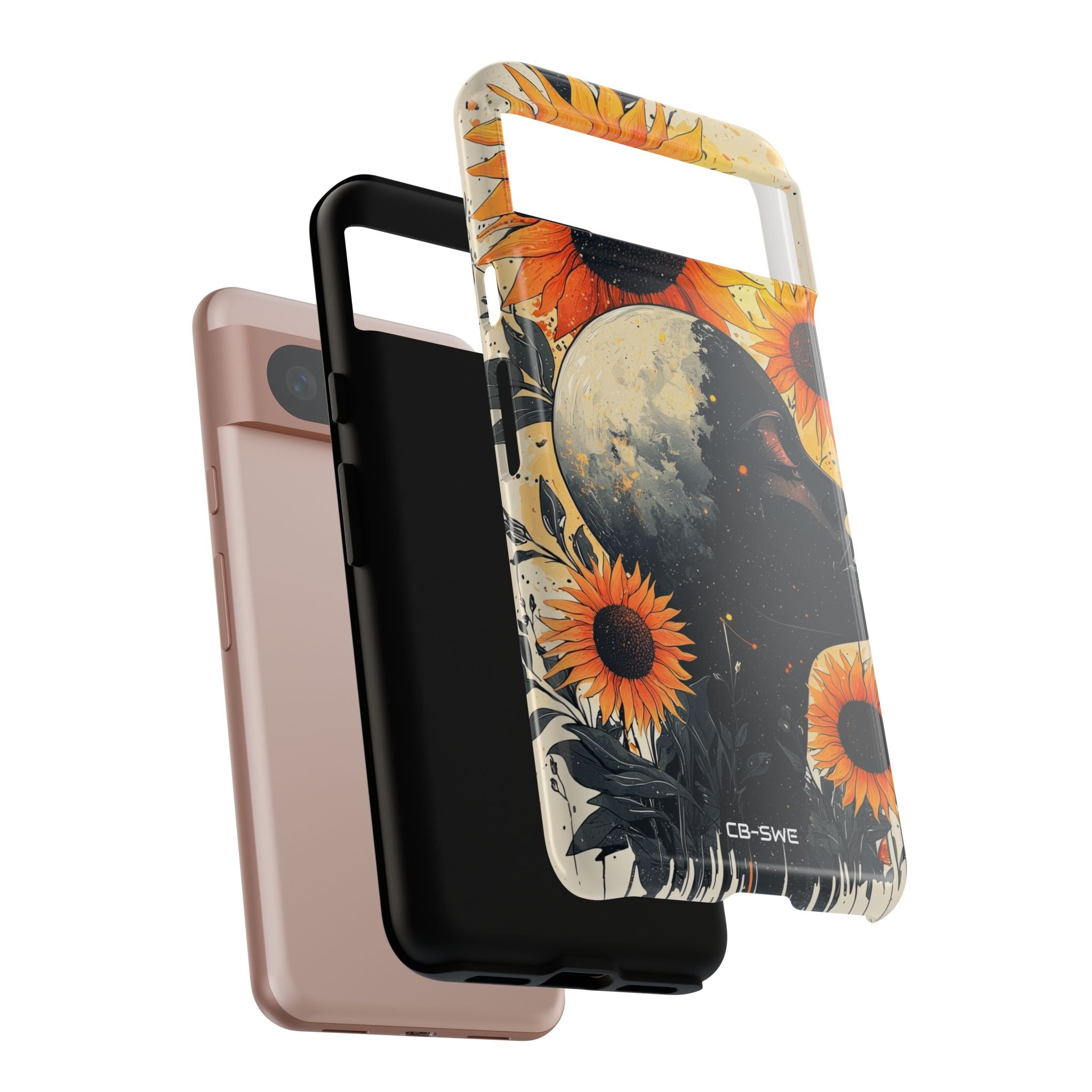 Sunflower Embraces Moon - Google Pixel Case