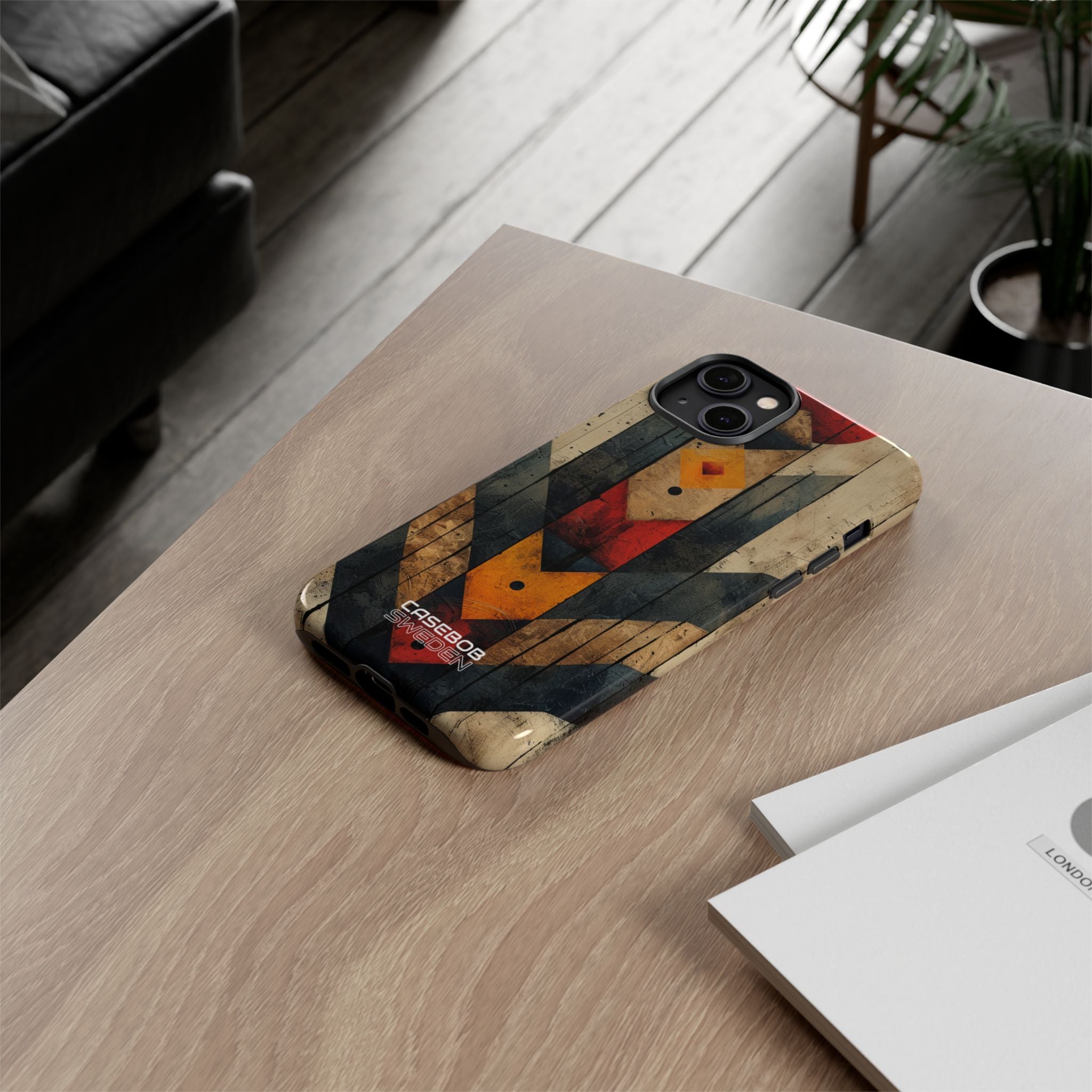 Geometric Fire Rise iPhone 14 - Tough