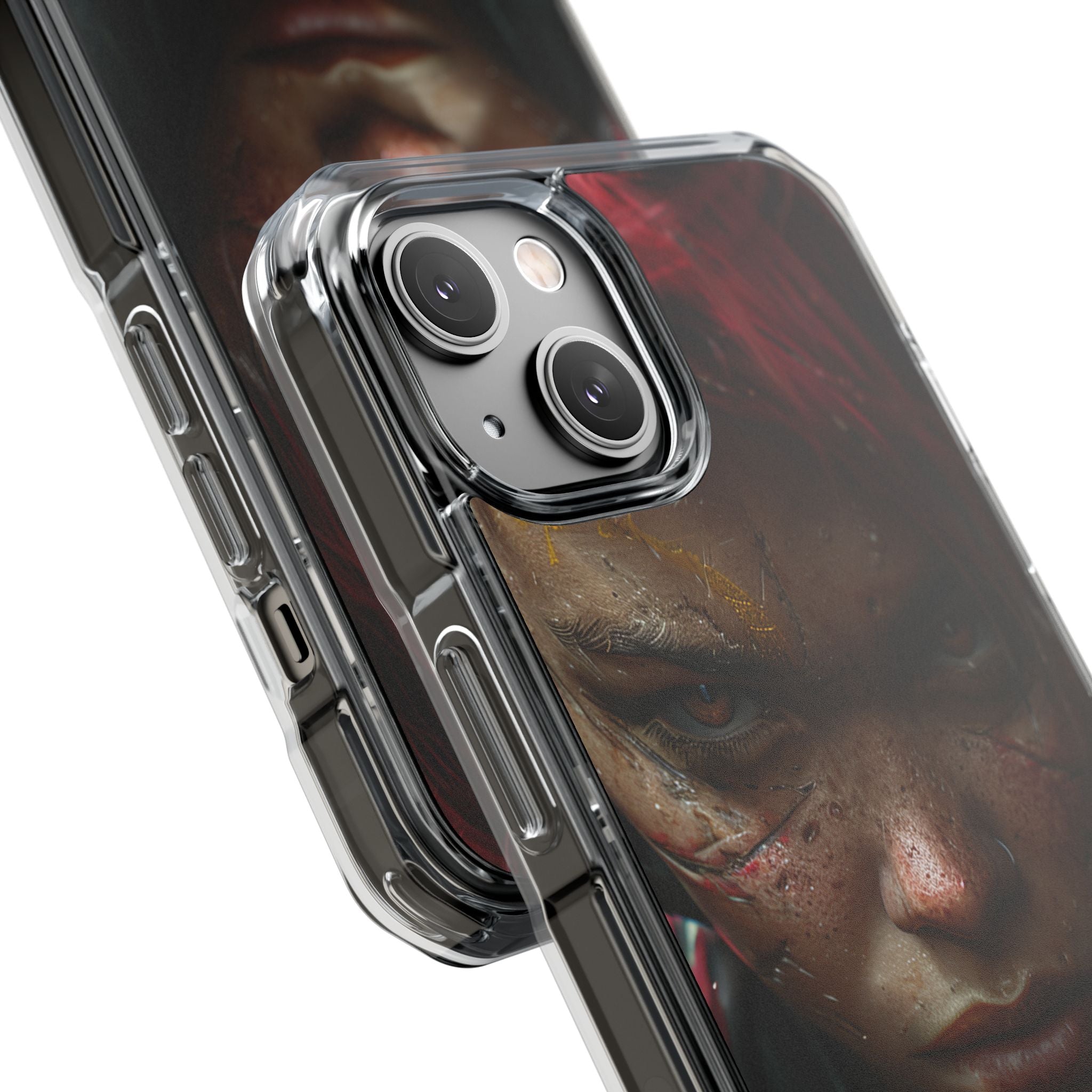 Cyberpunk Rebel Portrait iPhone 14 - Impact Clear+