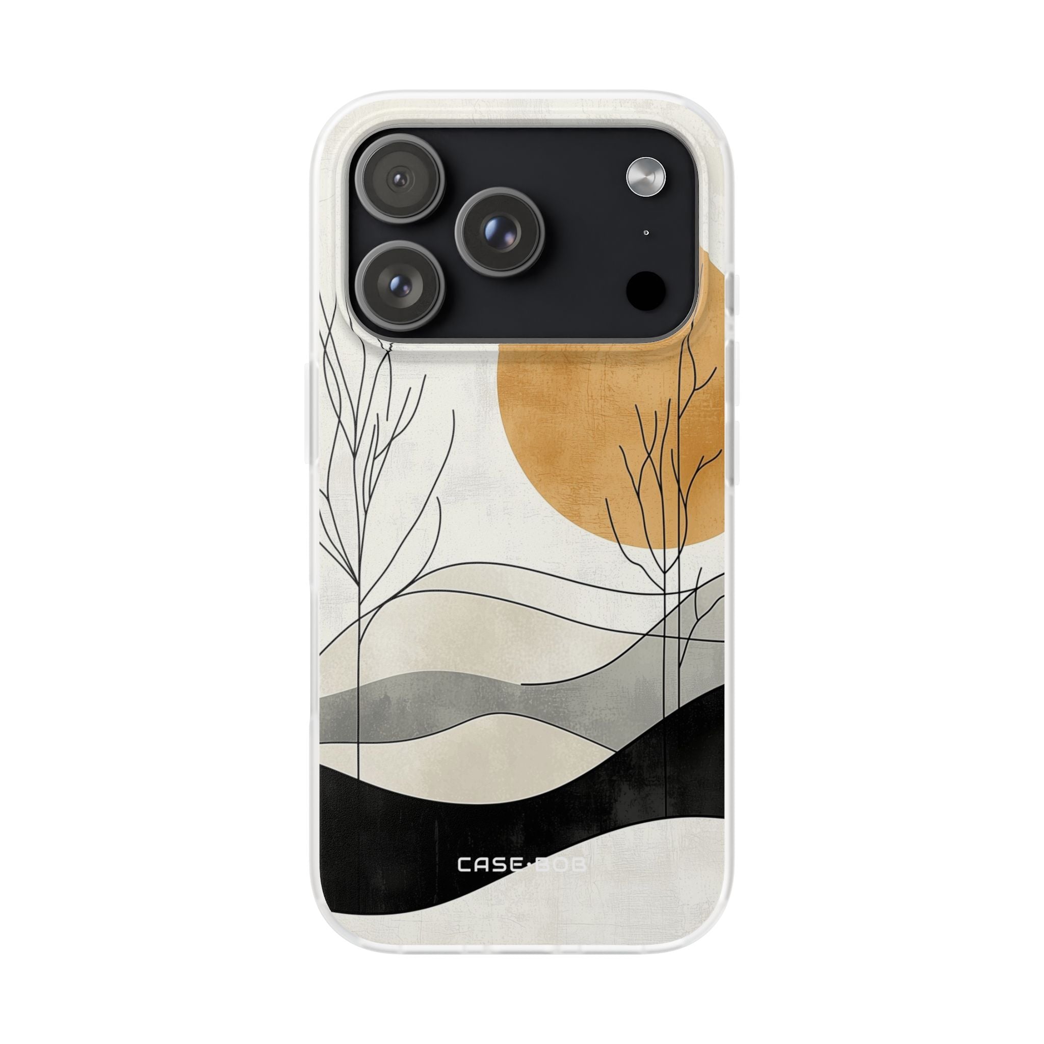 Orange Halo iPhone 17 Pro Case - Soft