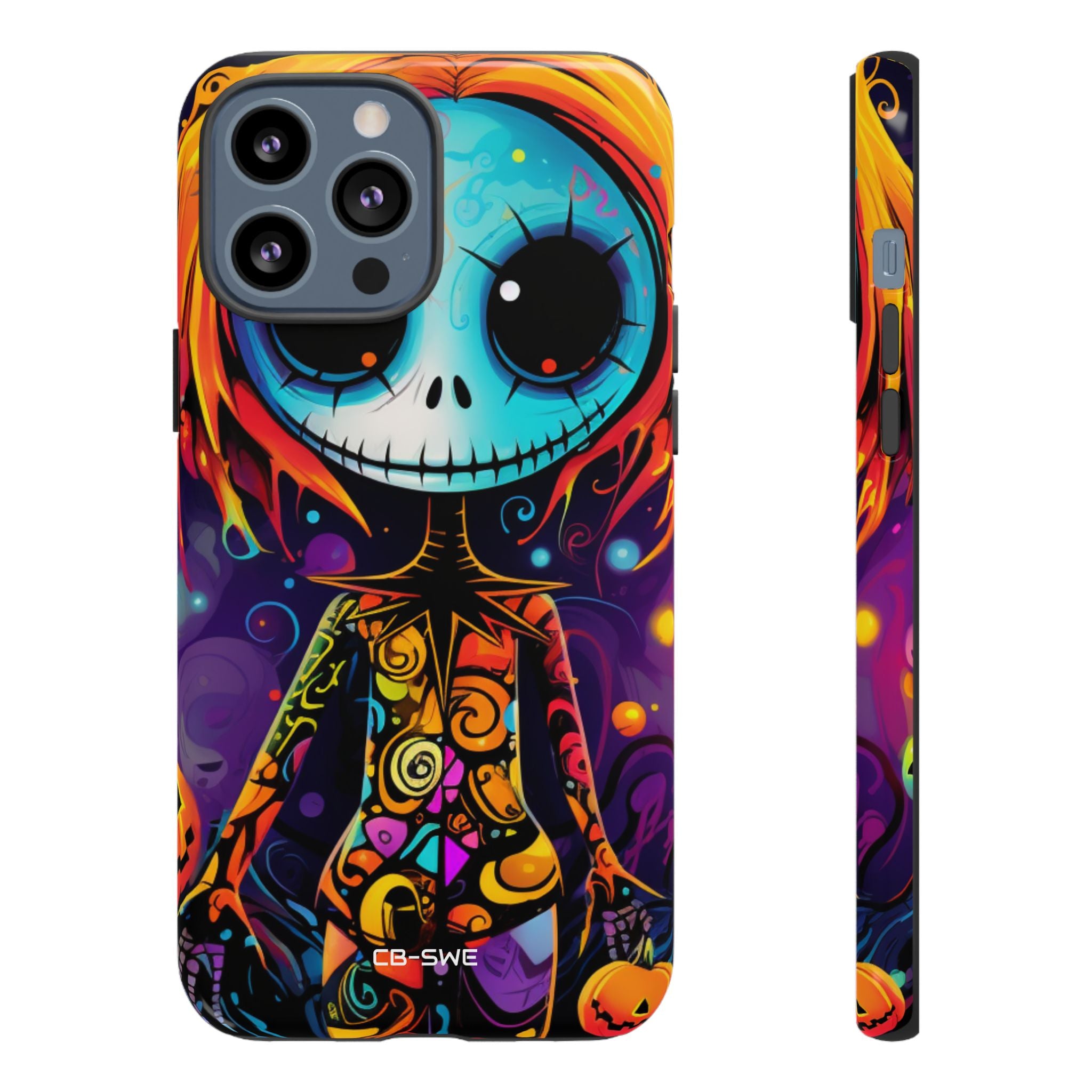 Skeletal Figure Laughs - iPhone Case