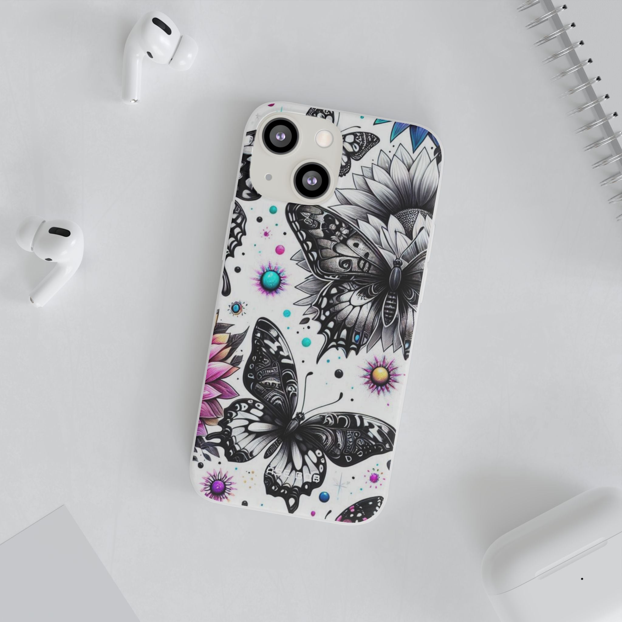 Butterfly Bloom iPhone 13 mini Case - Soft