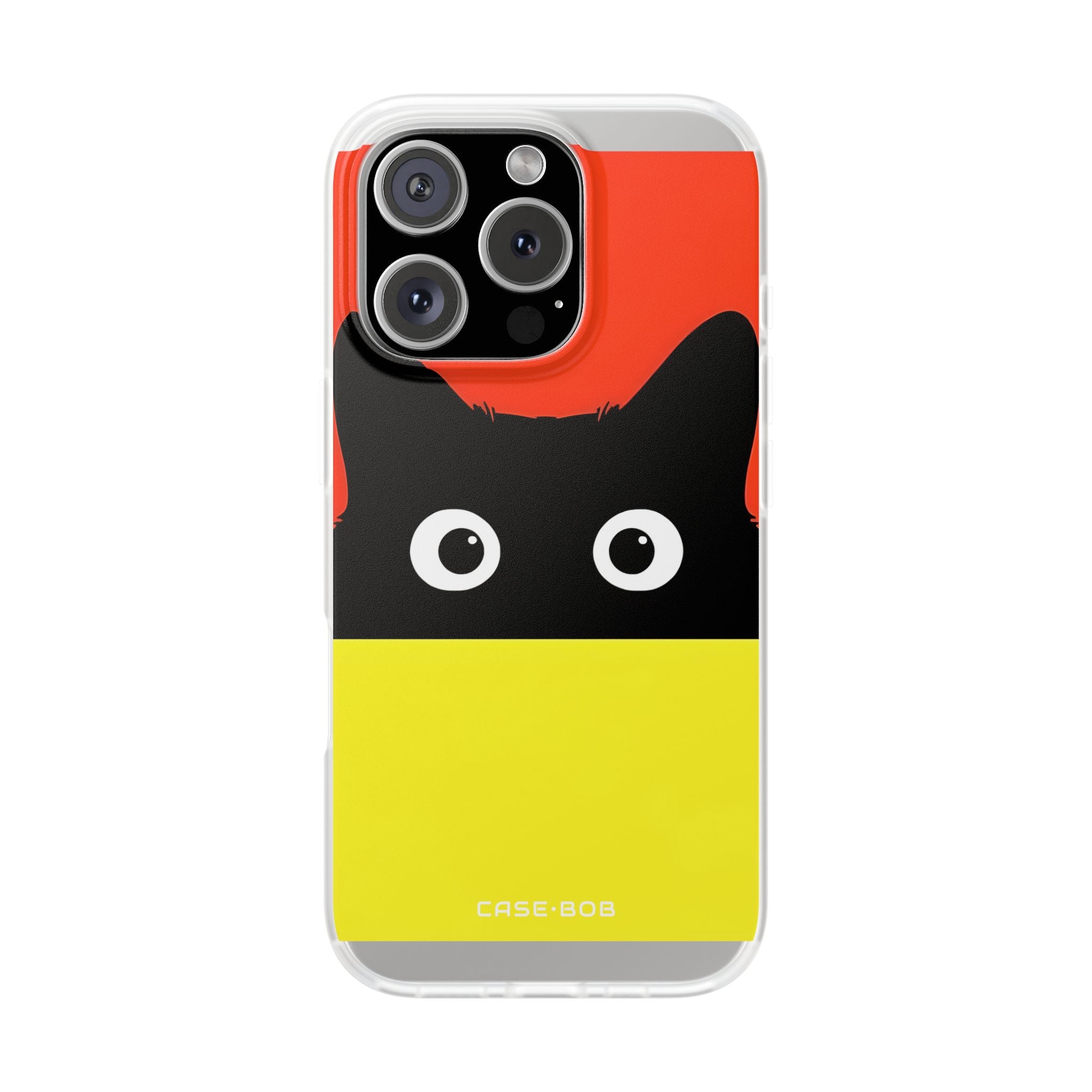Peekaboo Cat Crimson iPhone 16 Pro Case - Soft