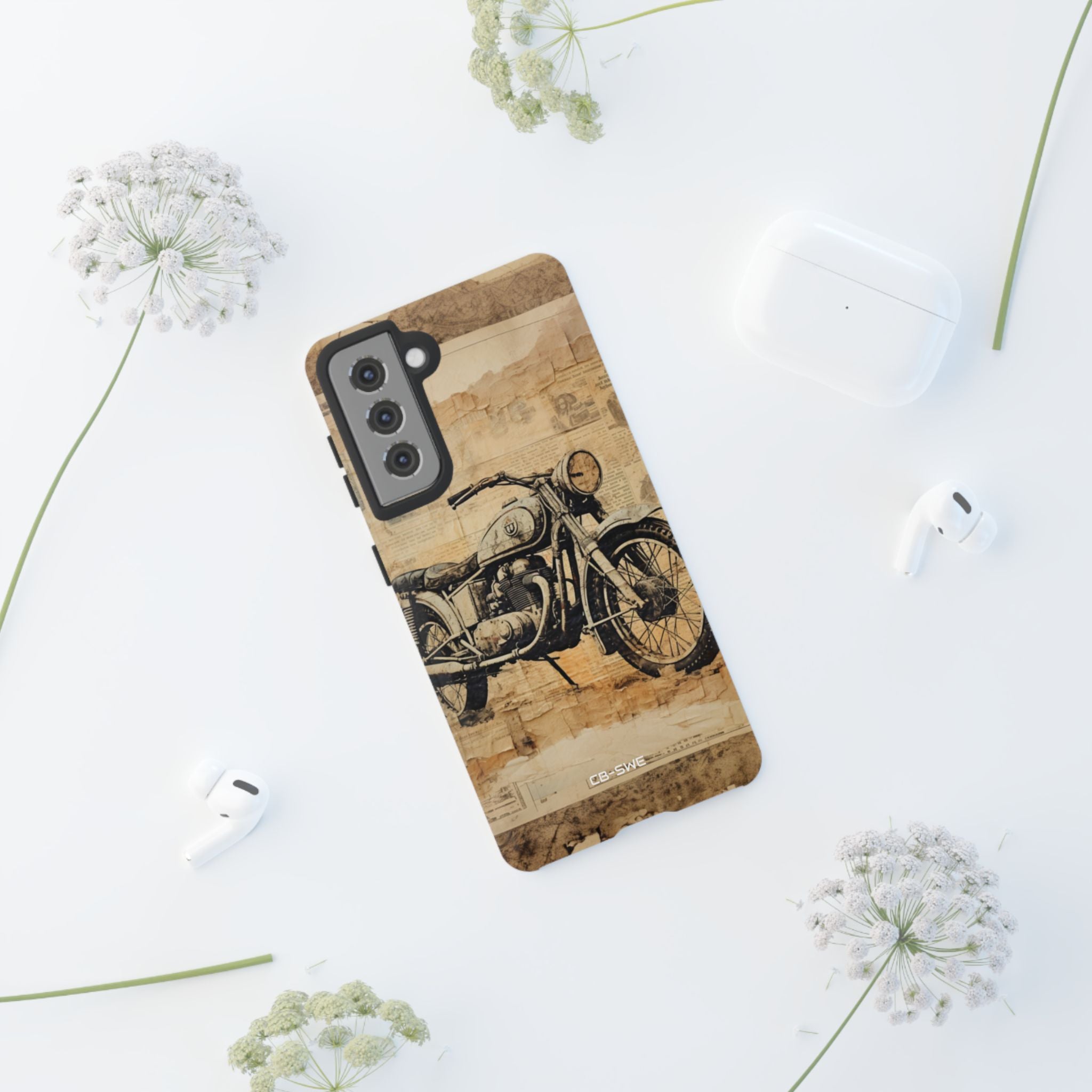 Vintage Motorcycle Collage - Samsung Case