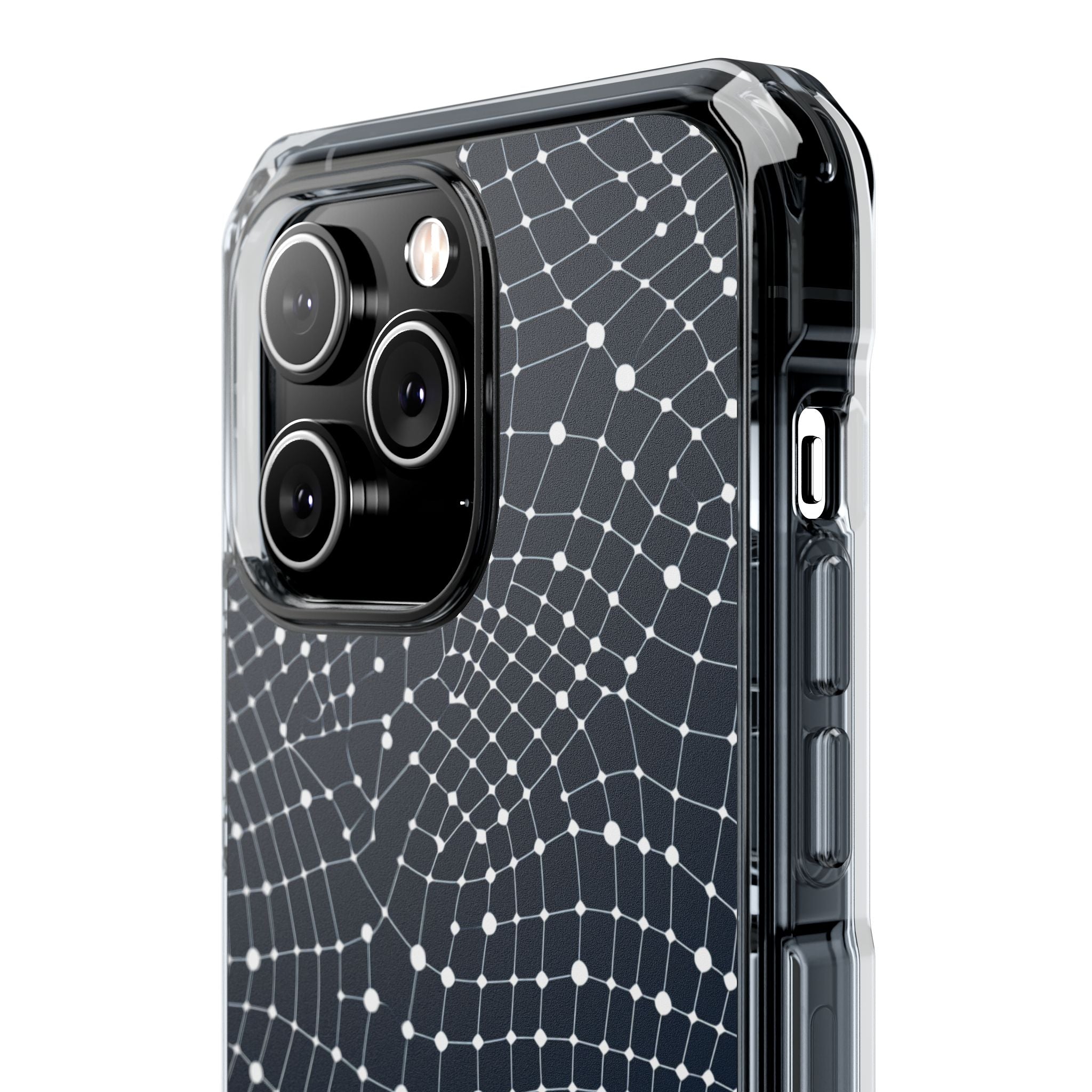 Warped Grid Web iPhone 14 - Impact Clear+