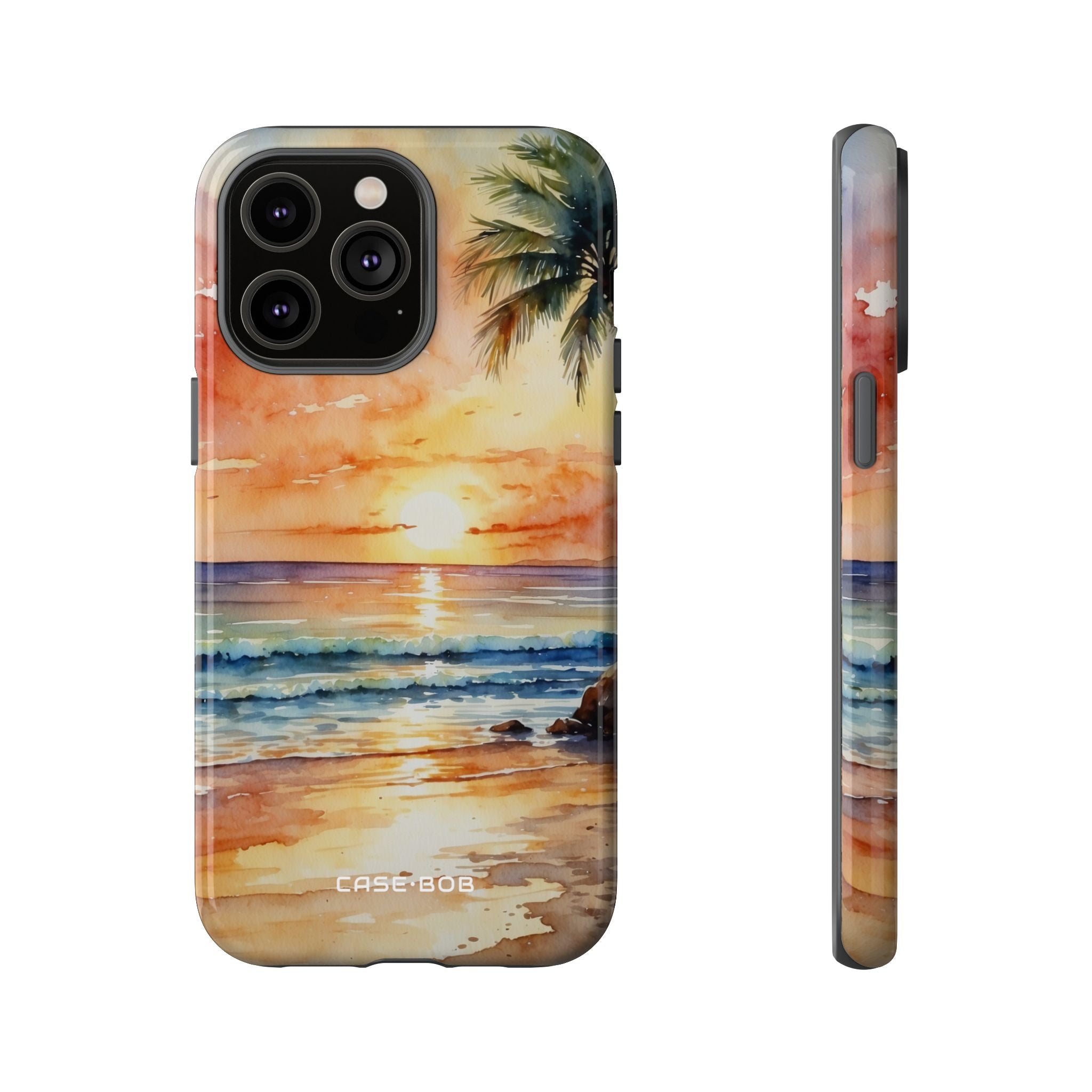 Sunset Palm iPhone 14 Pro Max Case - Tough