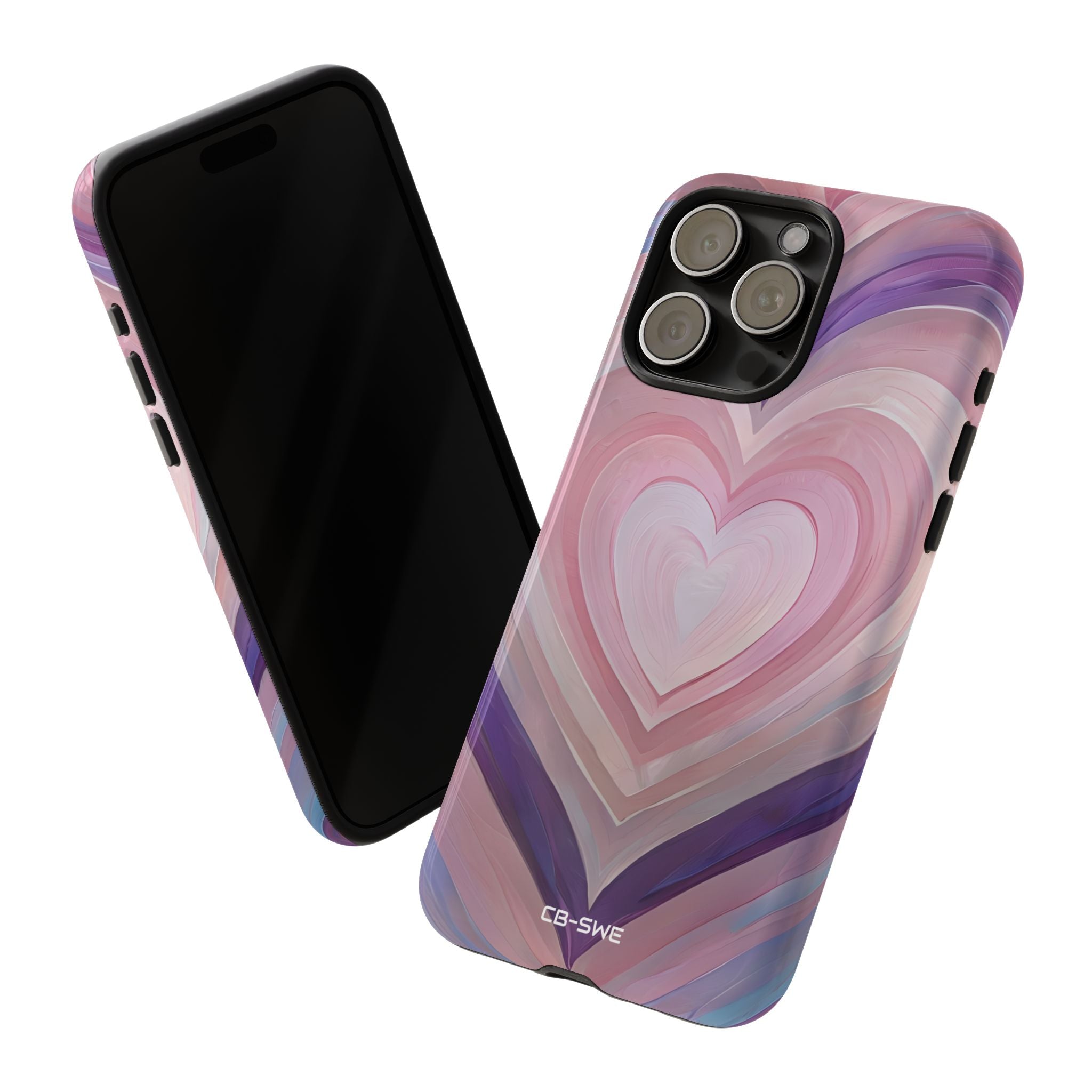 Impressionistic Heart Layers - iPhone Case