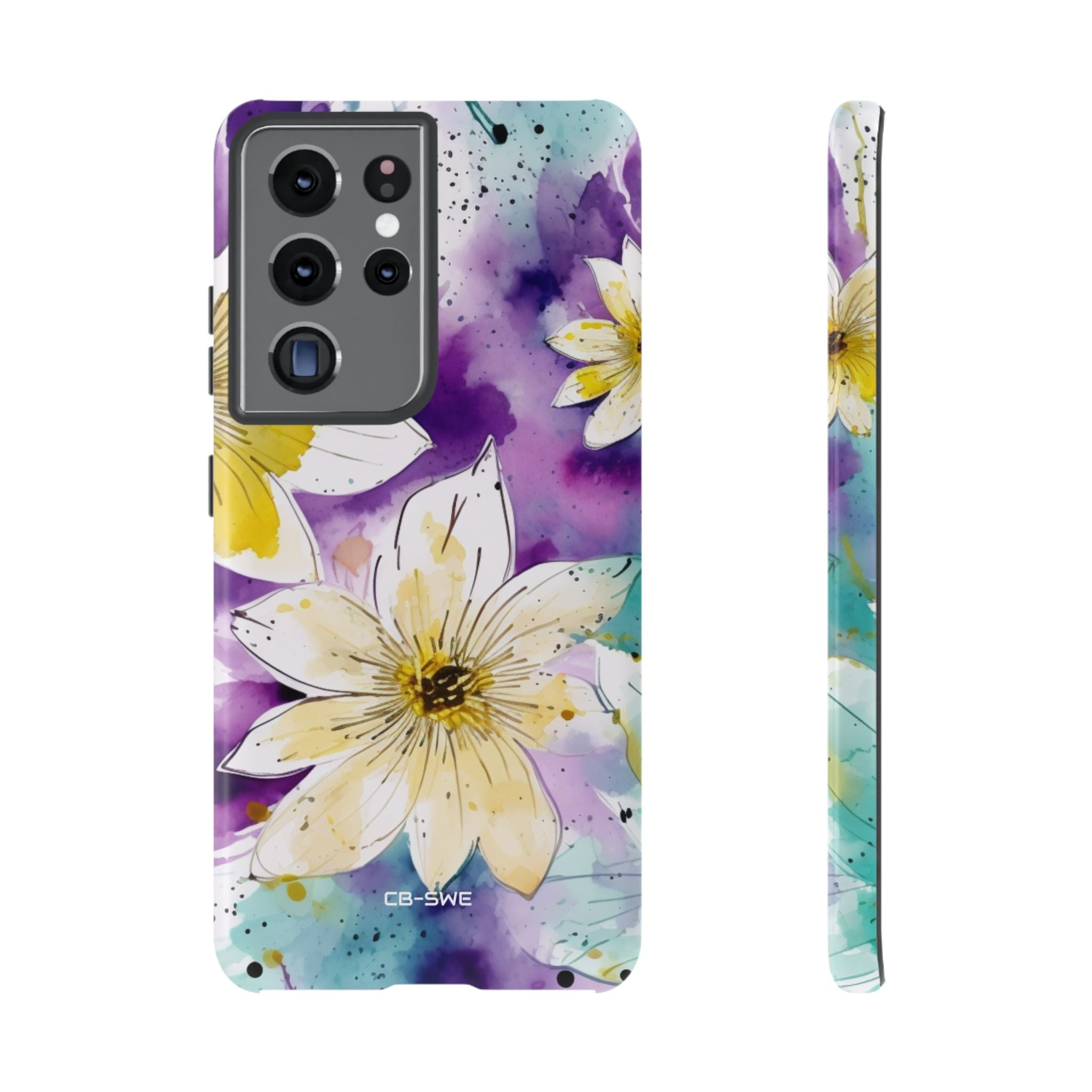 Vibrant Watercolor Flowers - Samsung Case