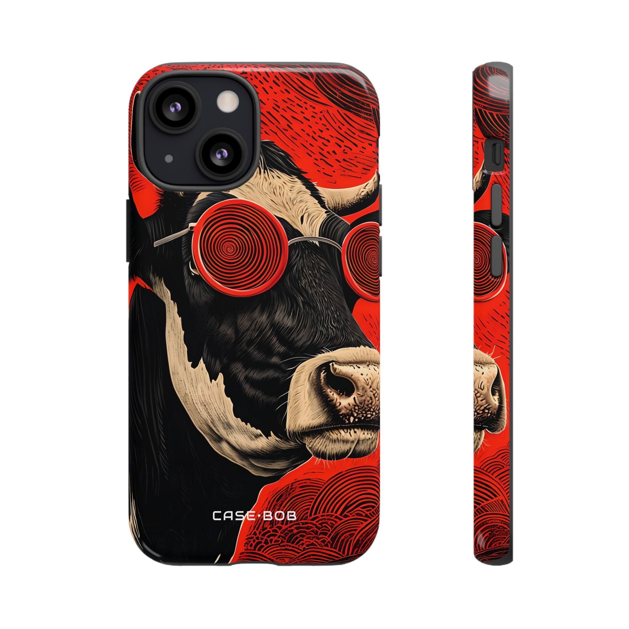 Hypnotic Cow iPhone 13 Mini Case - Tough