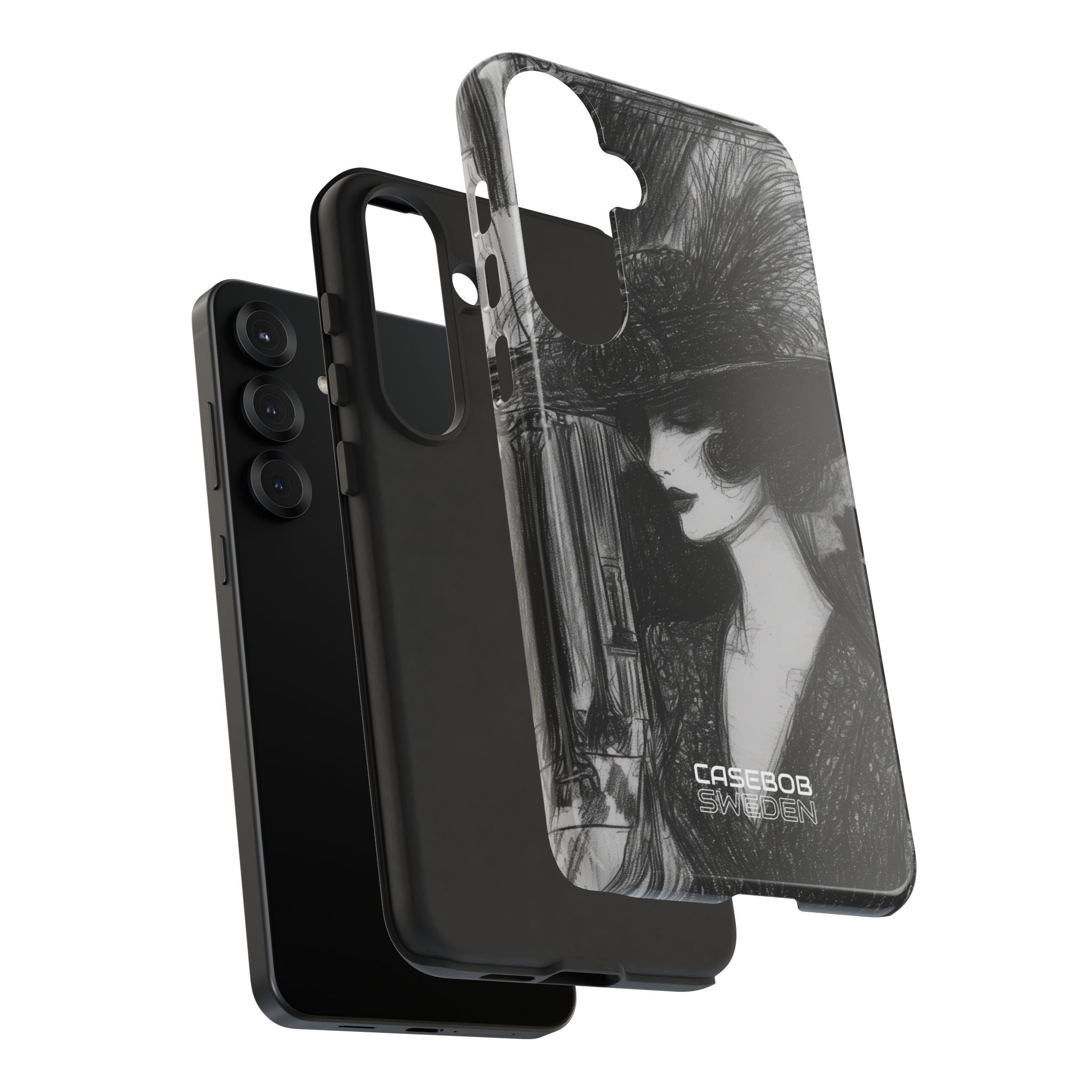 Vintage Feather Elegance Samsung S25 - Tough